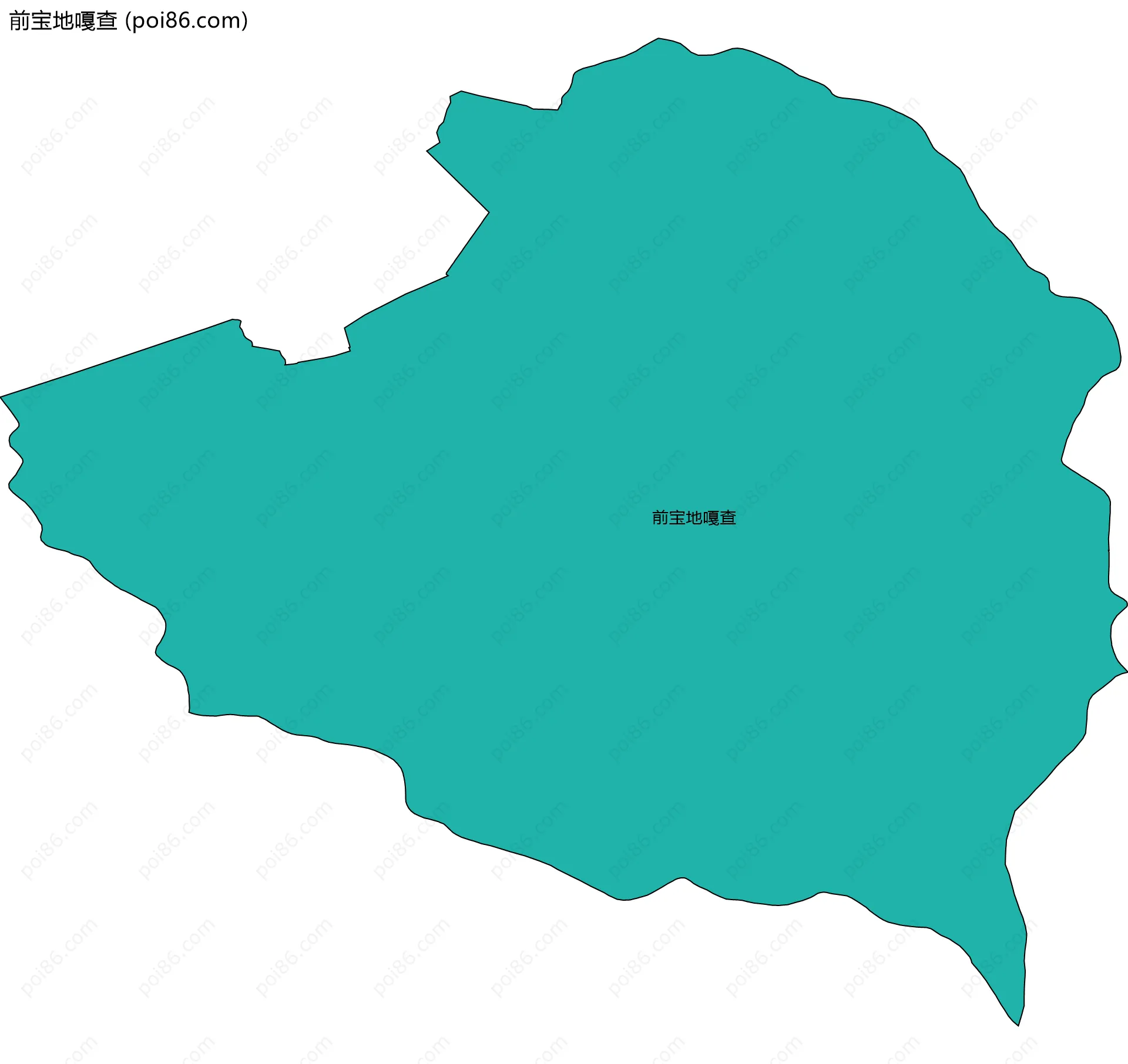 前宝地嘎查边界地图