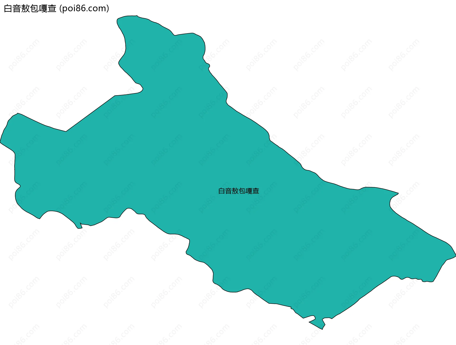 白音敖包嘎查边界地图