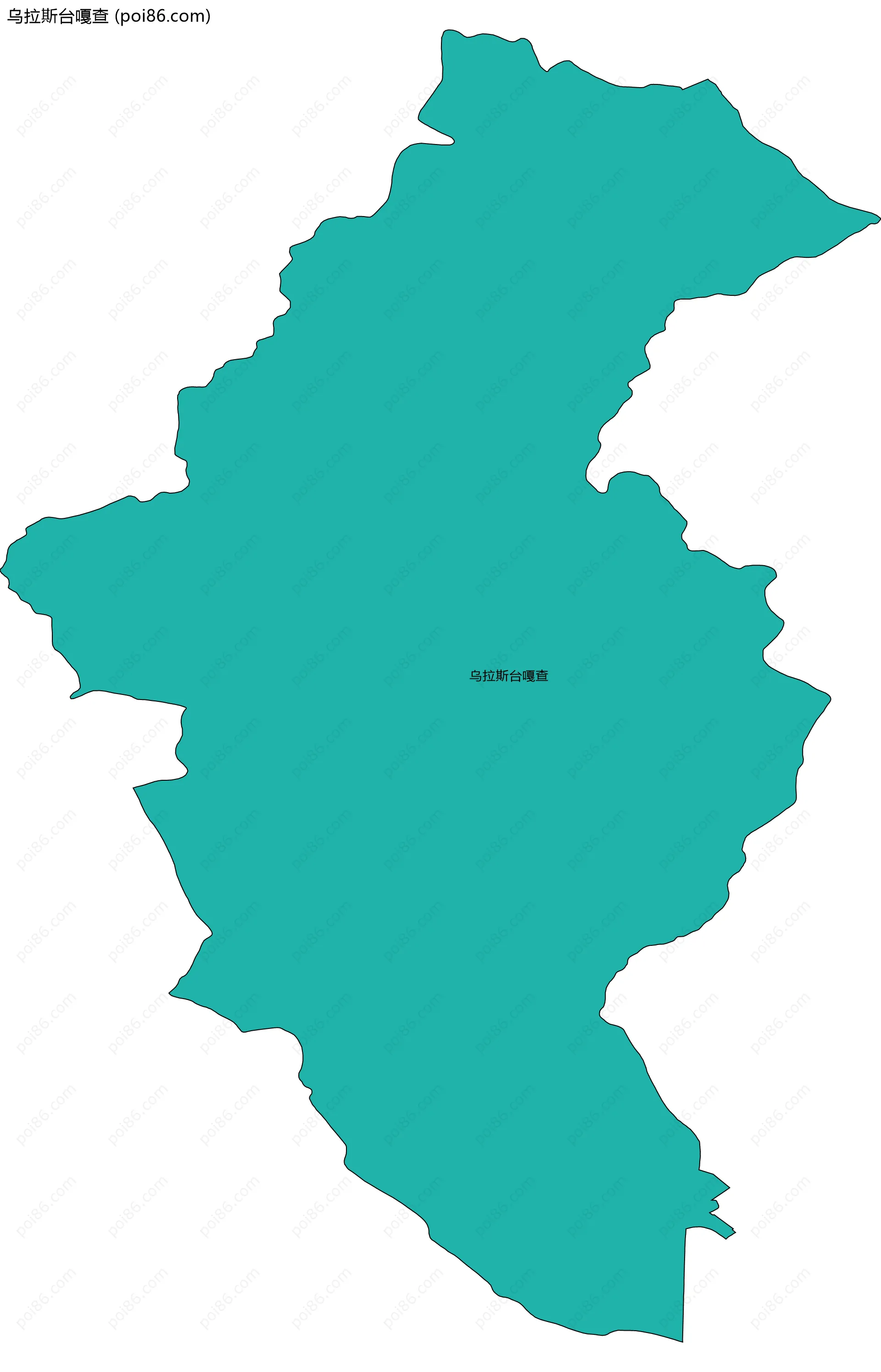 乌拉斯台嘎查边界地图