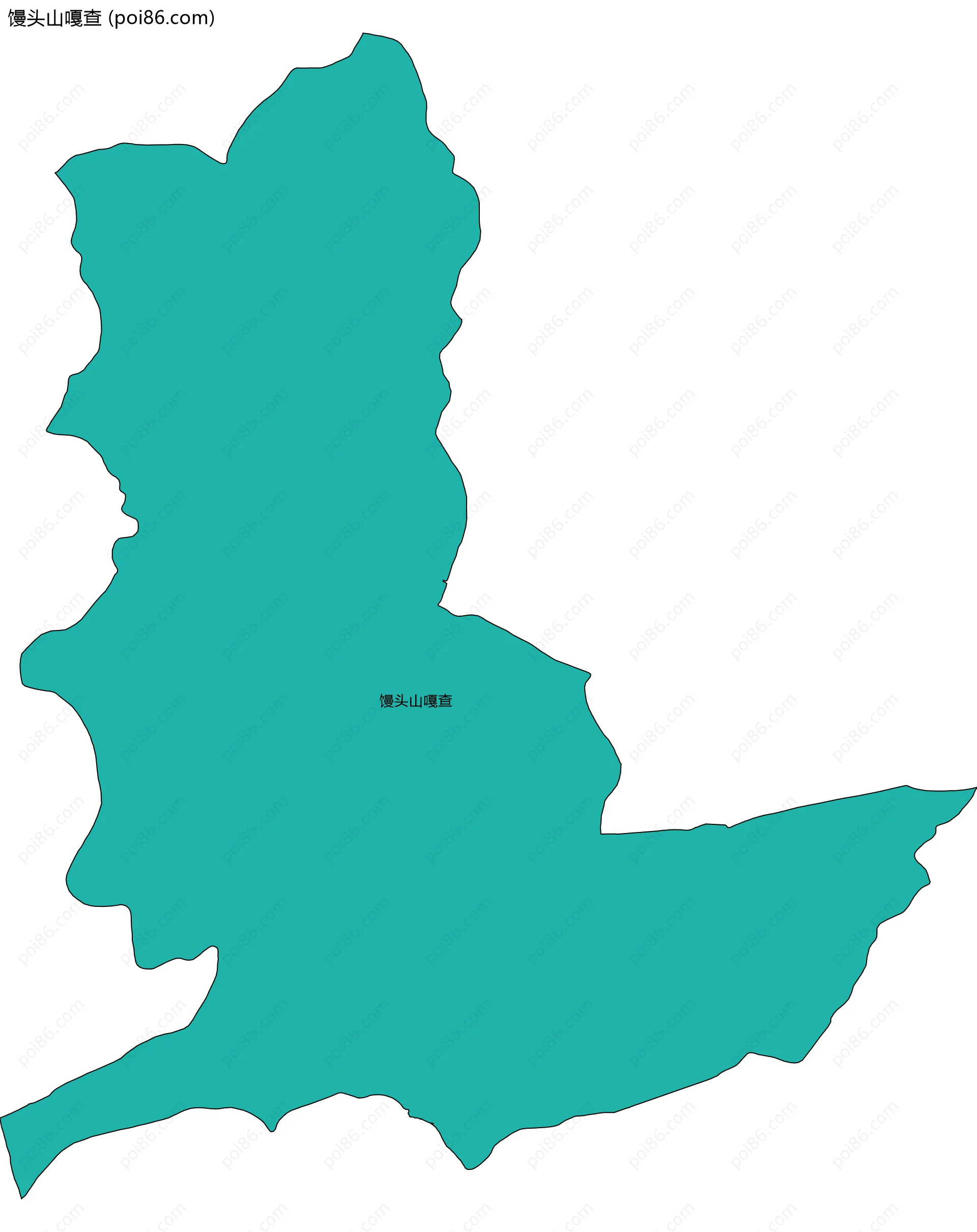 馒头山嘎查边界地图