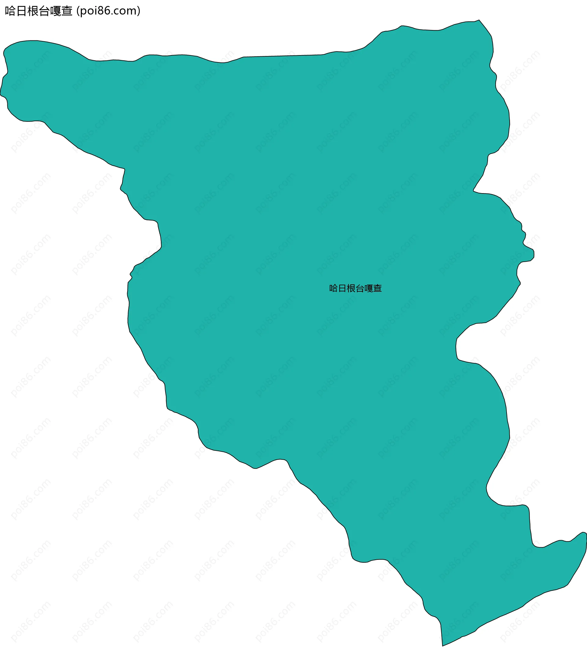 哈日根台嘎查边界地图