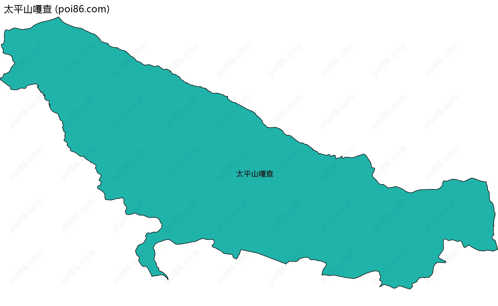太平山嘎查边界地图