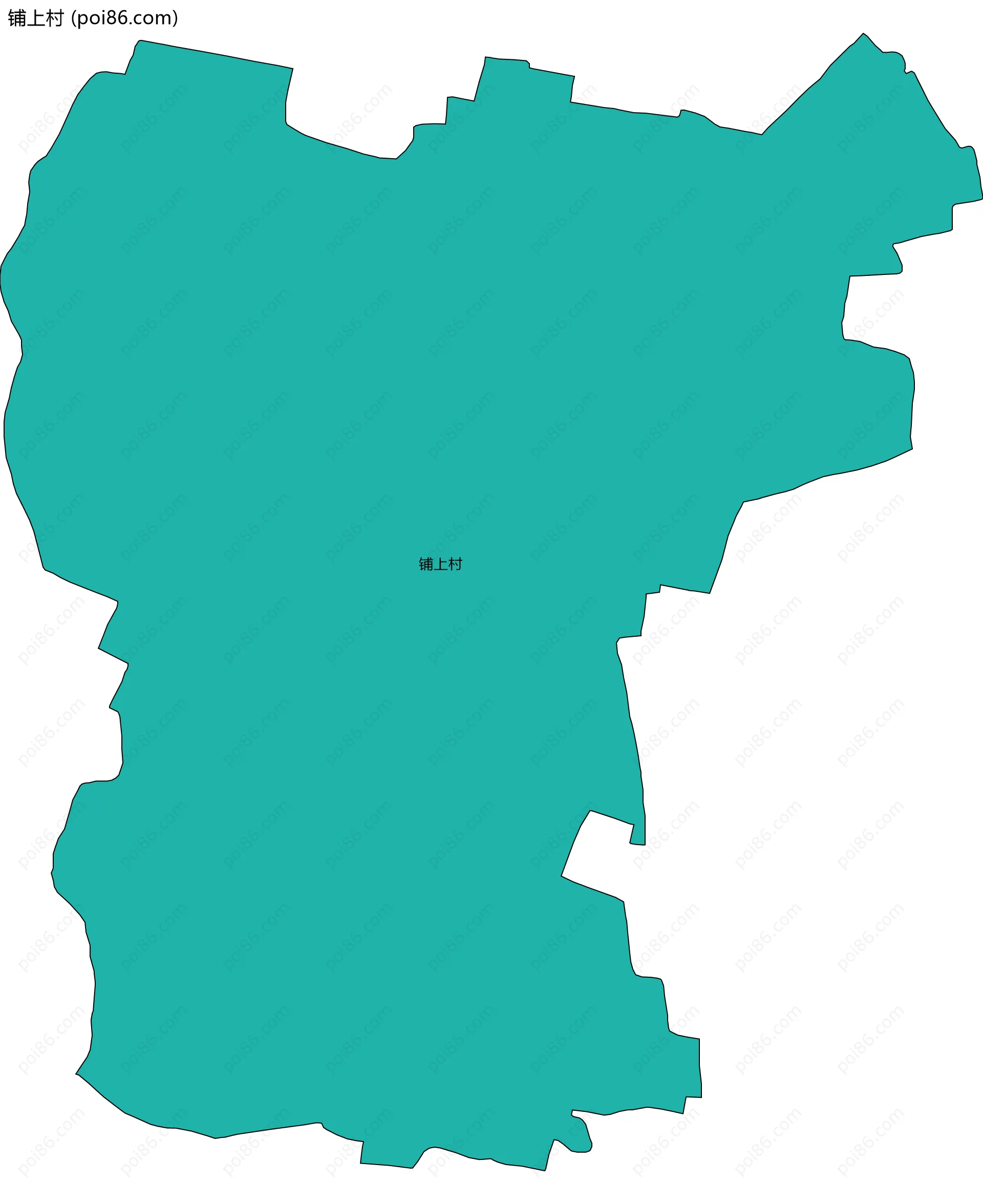 铺上村边界地图