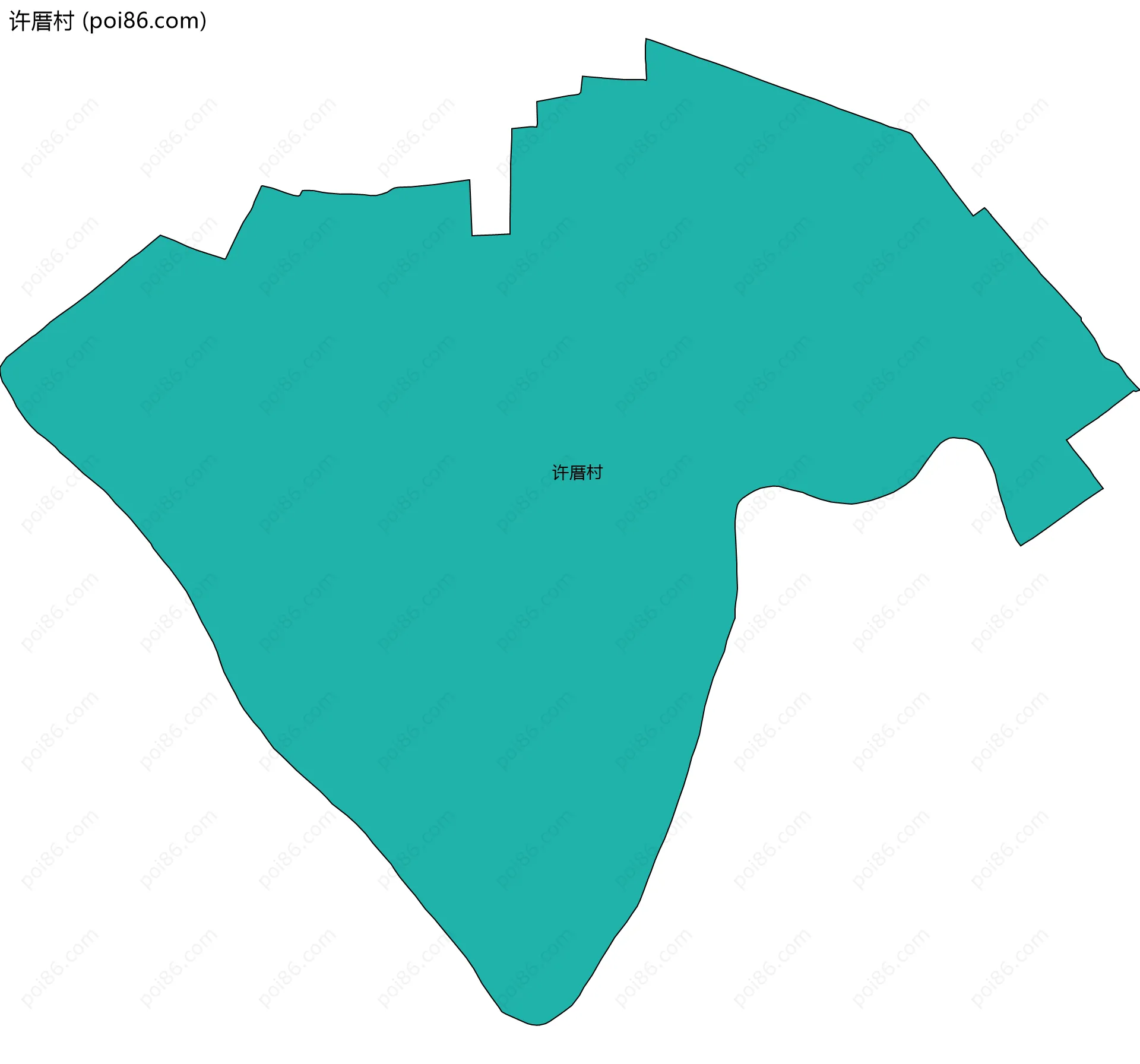 许厝村边界地图
