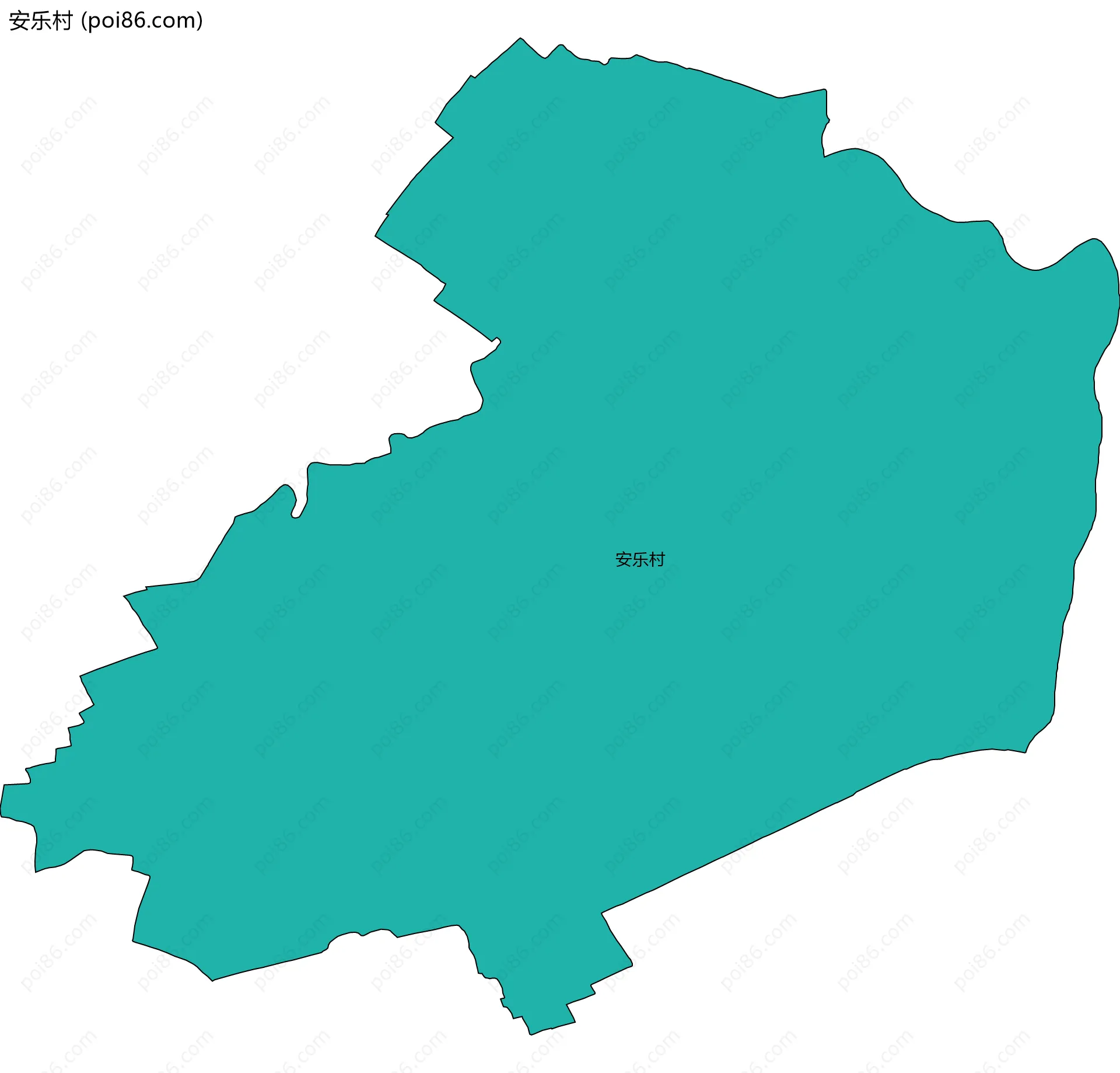安乐村边界地图