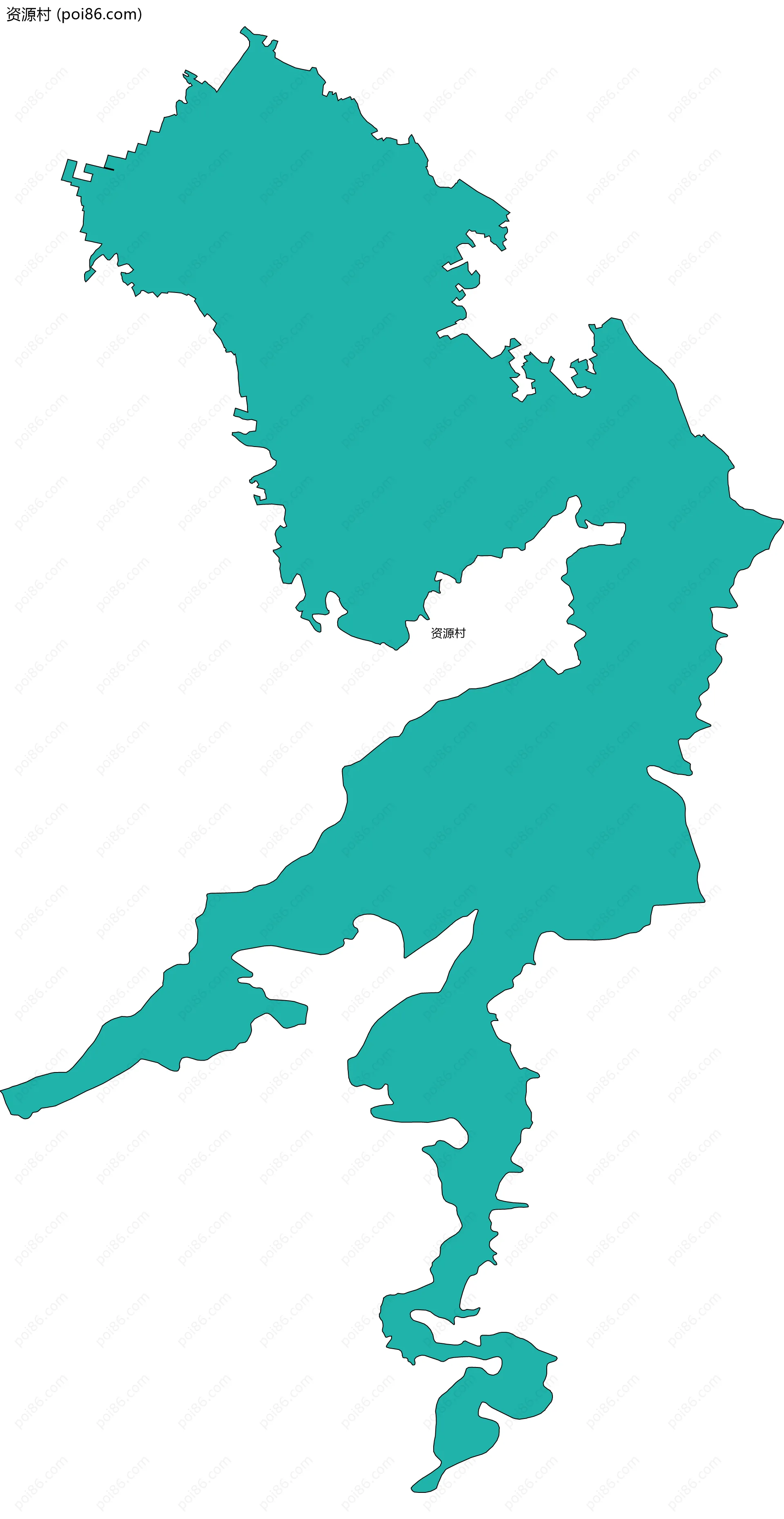 资源村边界地图