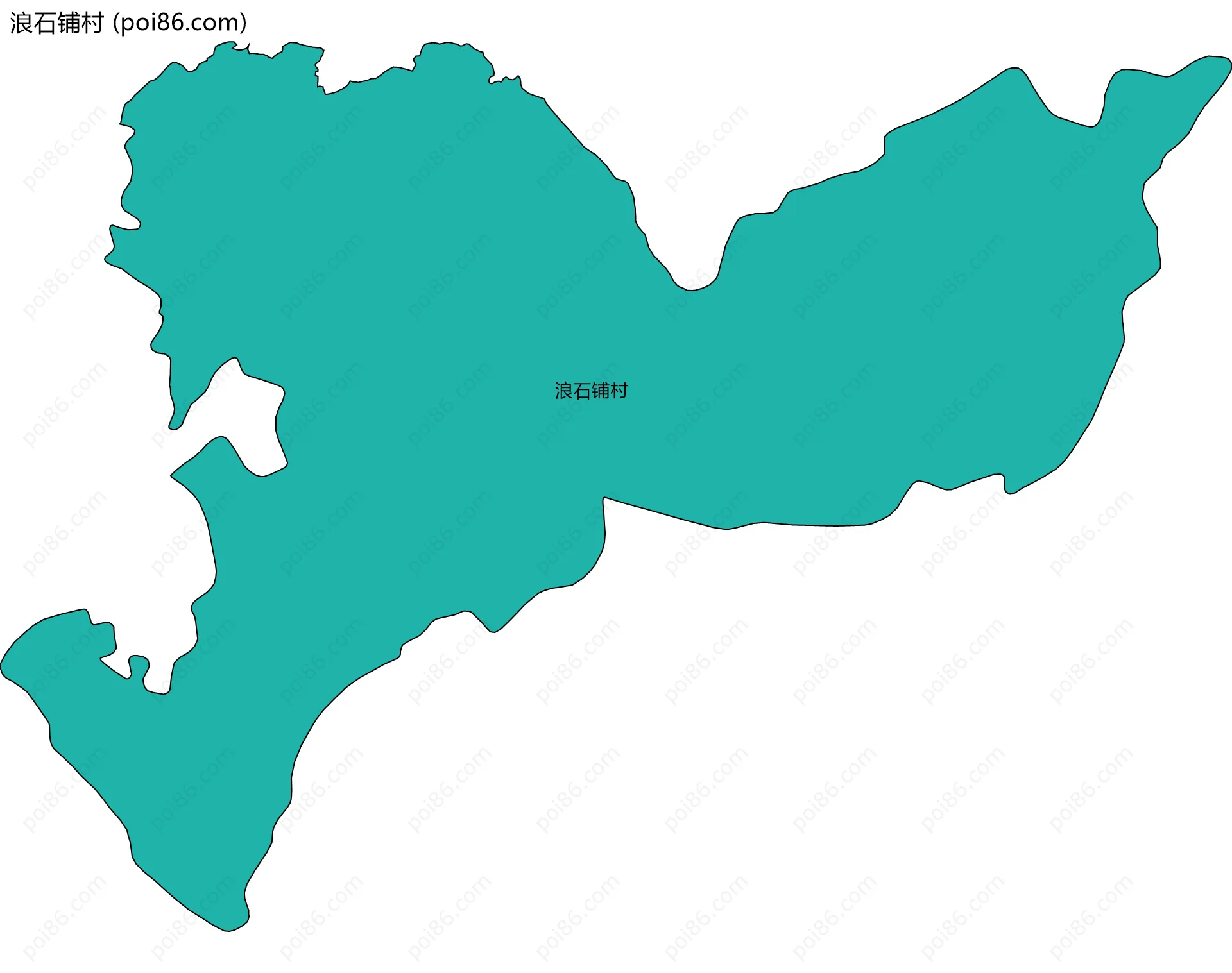 浪石铺村边界地图