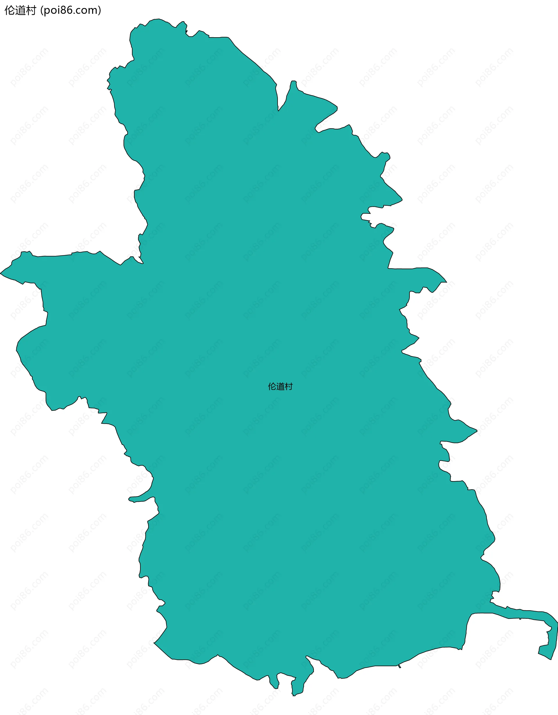 伦道村边界地图