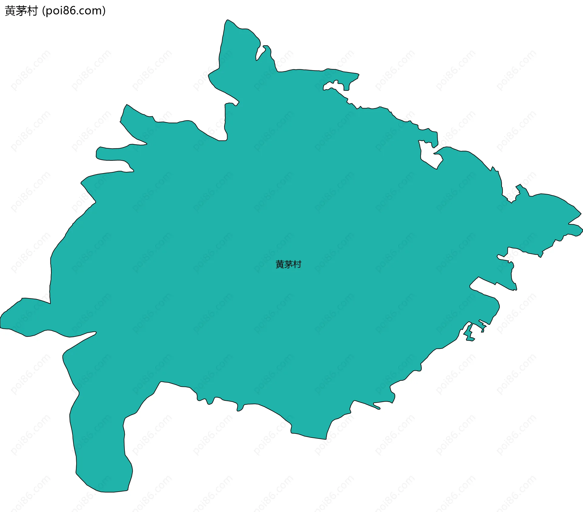 黄茅村边界地图