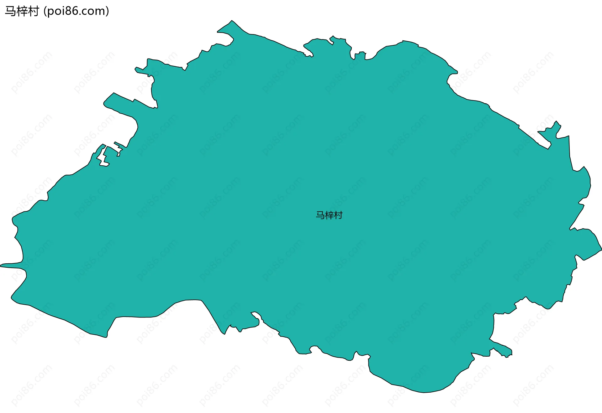 马梓村边界地图