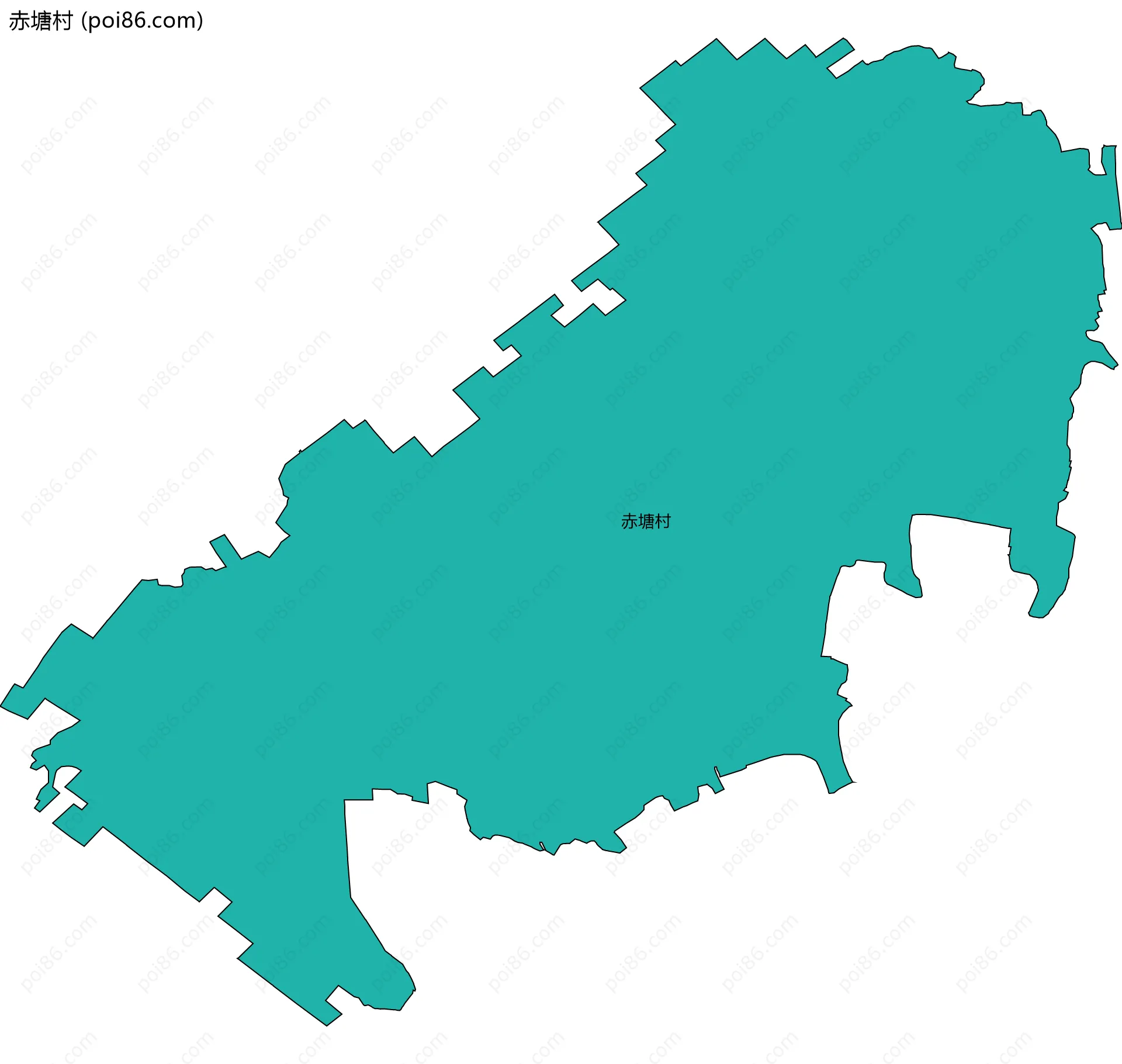 赤塘村边界地图