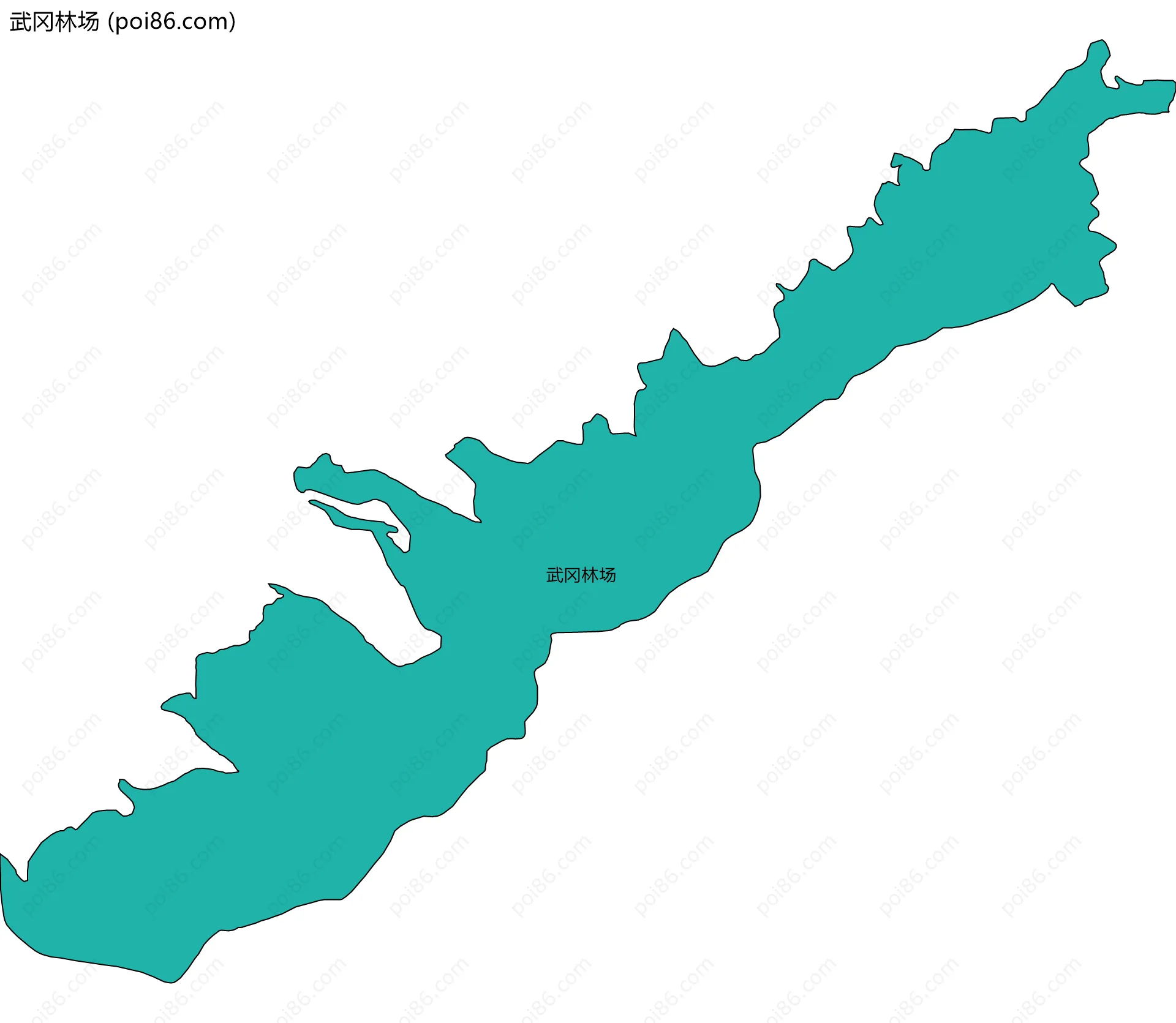 武冈林场边界地图