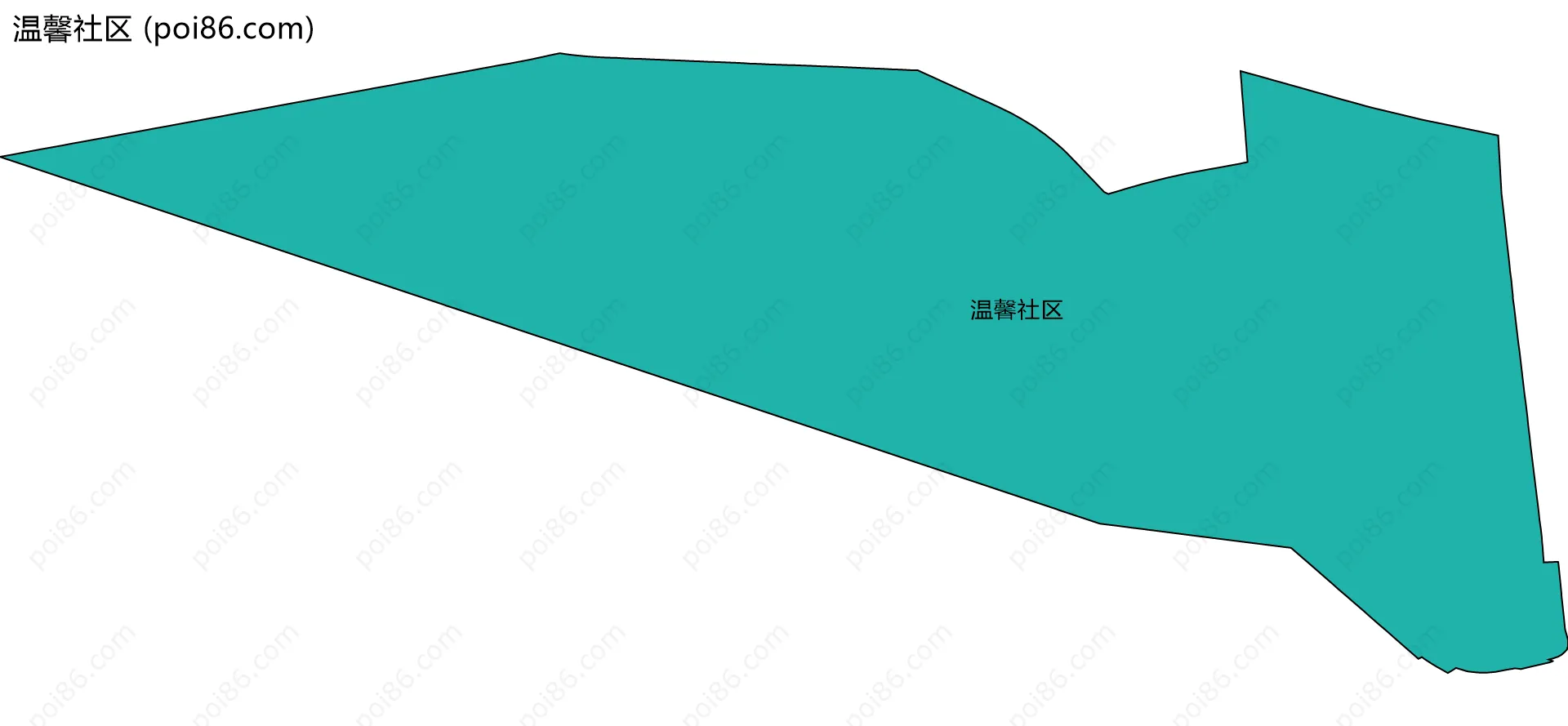 温馨社区边界地图