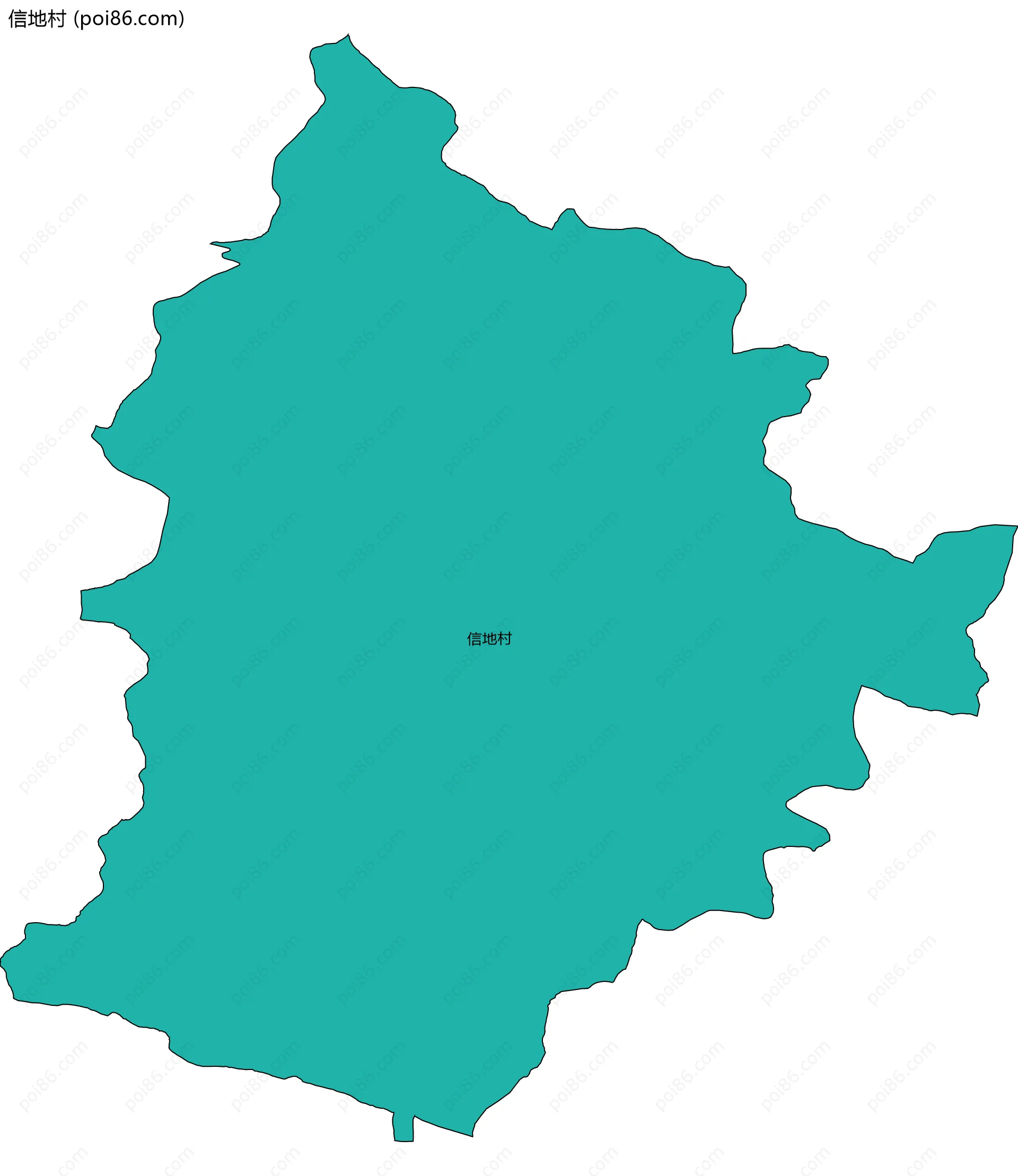 信地村边界地图