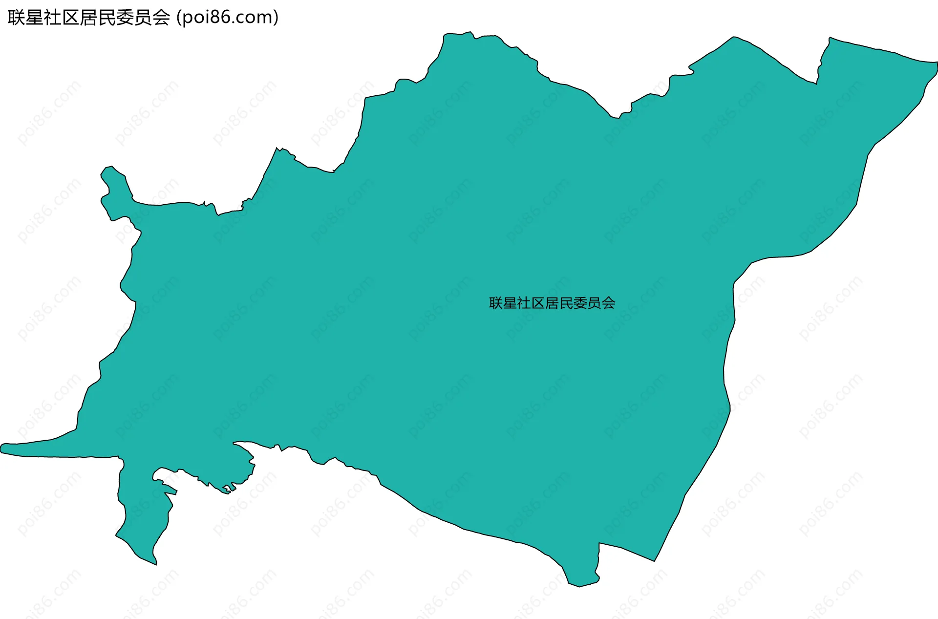 联星社区居民委员会边界地图
