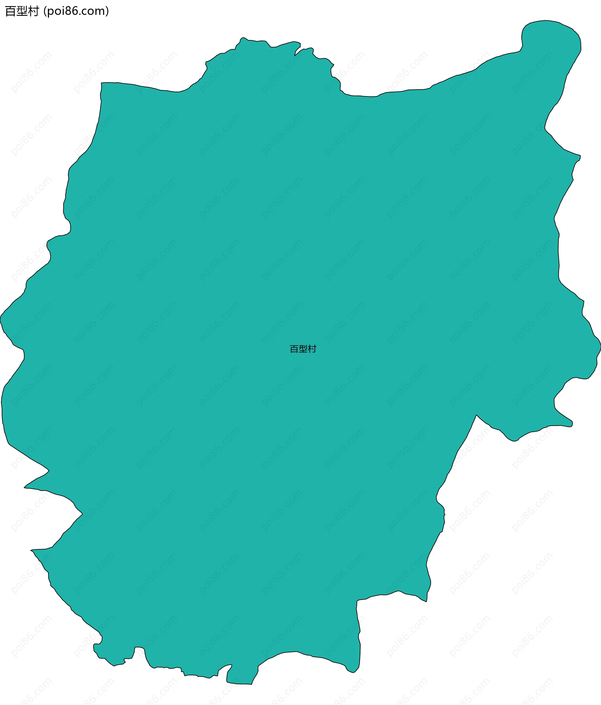 百型村边界地图