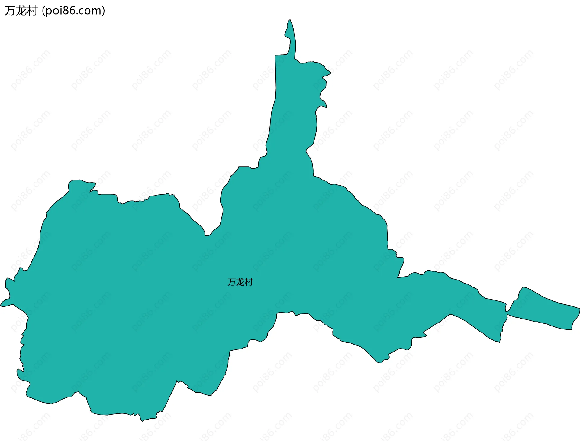 万龙村边界地图