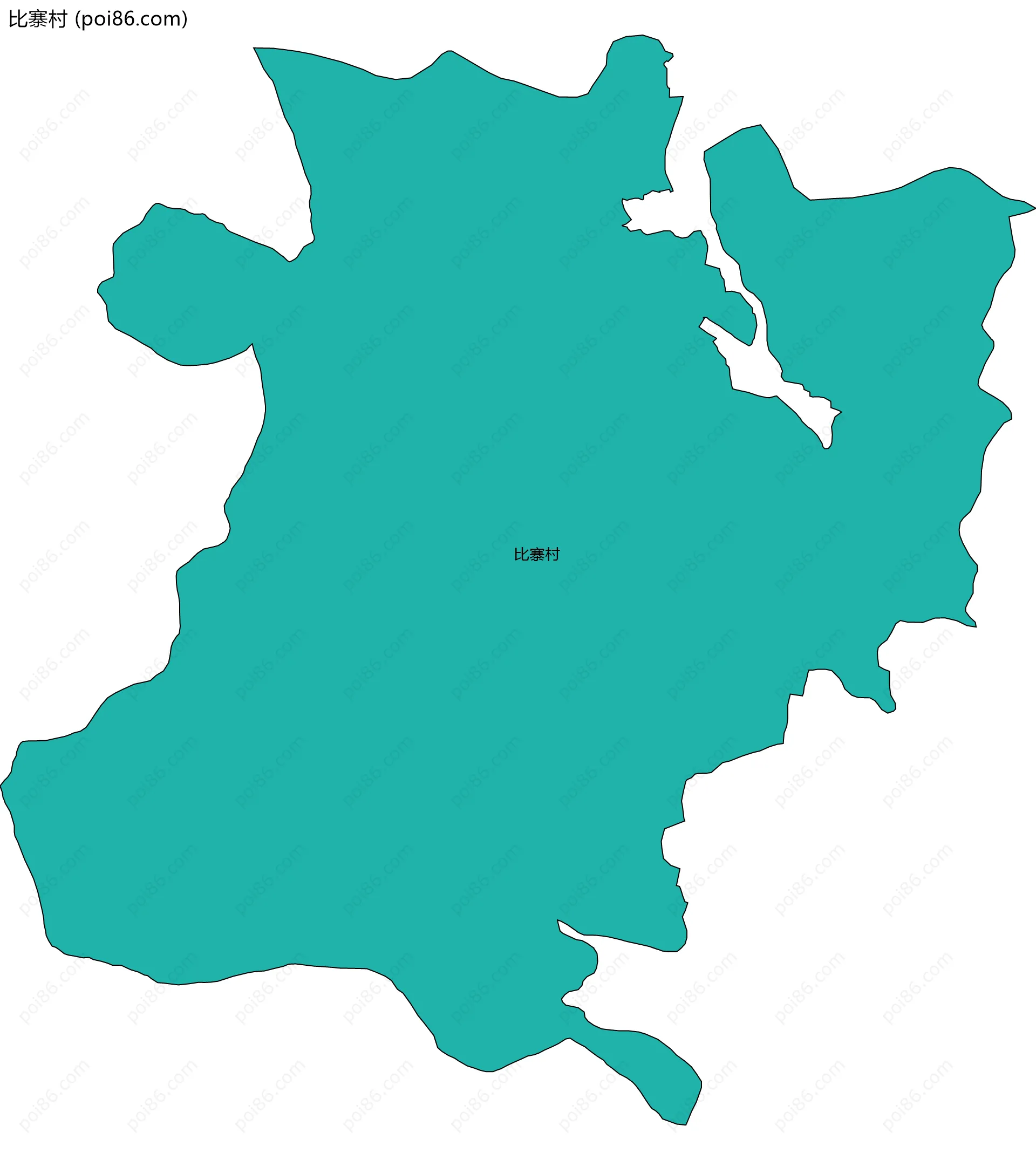 比寨村边界地图