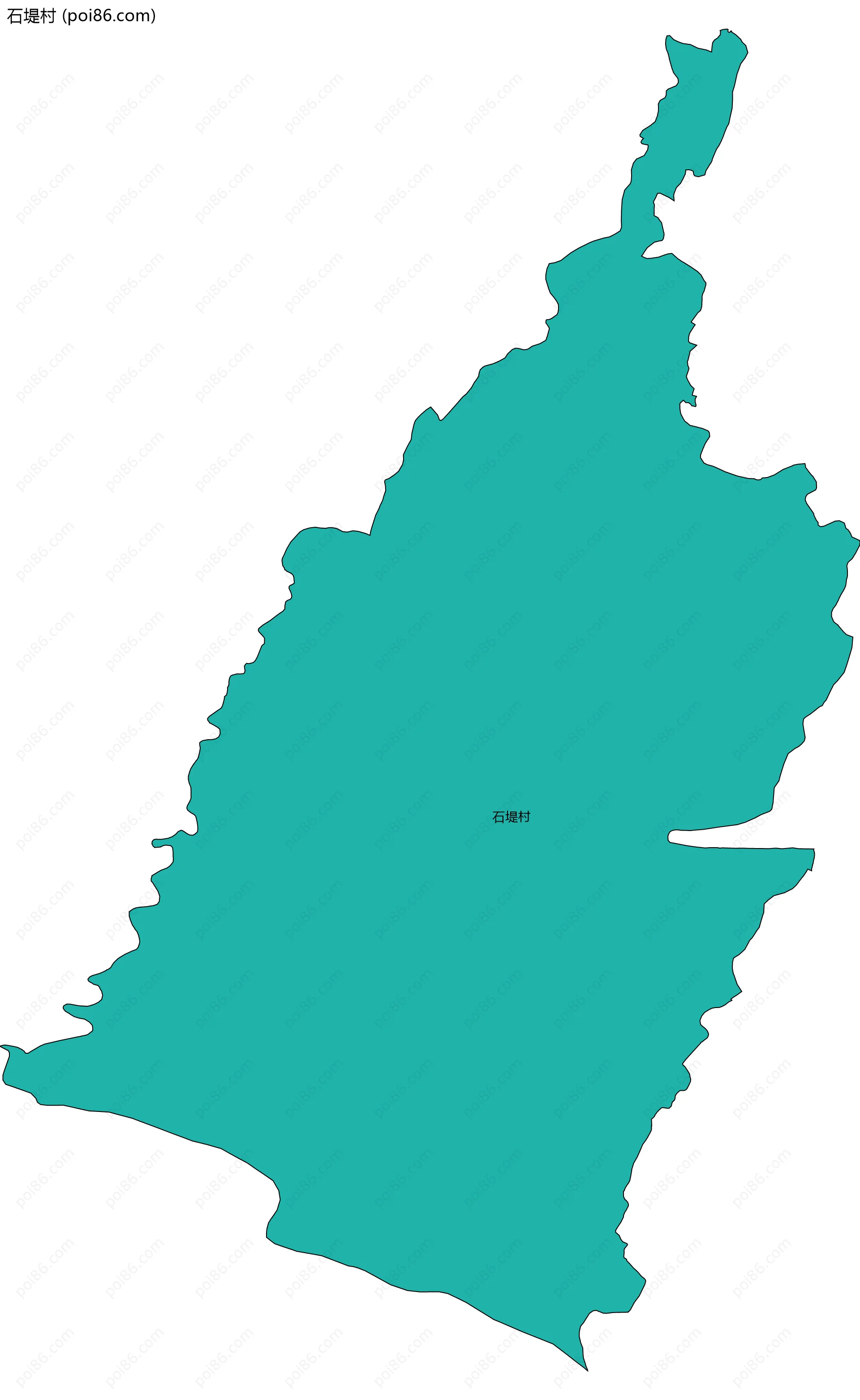 石堤村边界地图