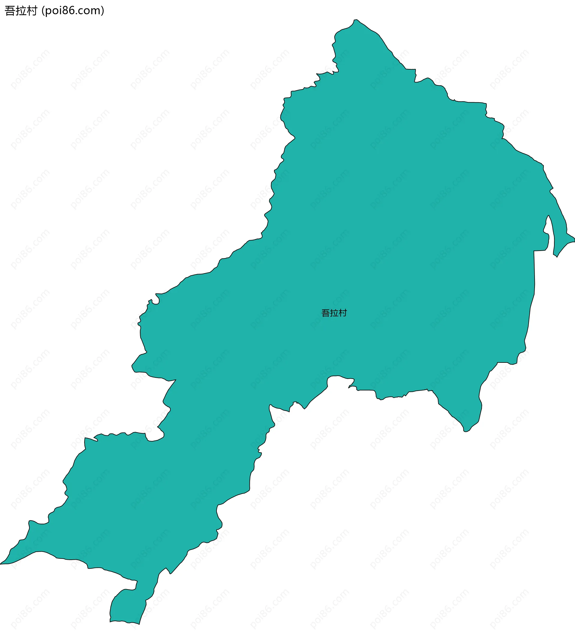 吾拉村边界地图