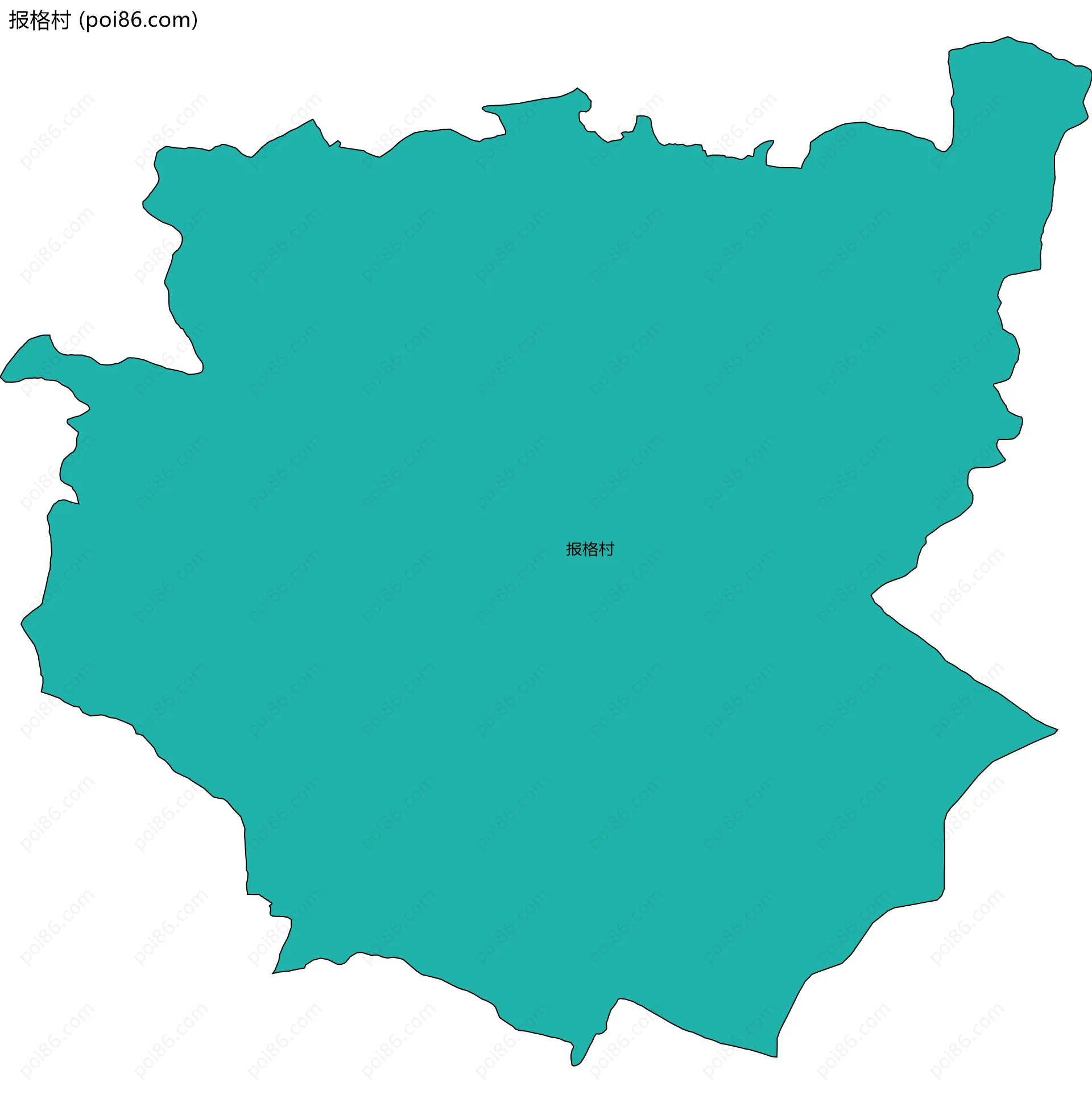 报格村边界地图