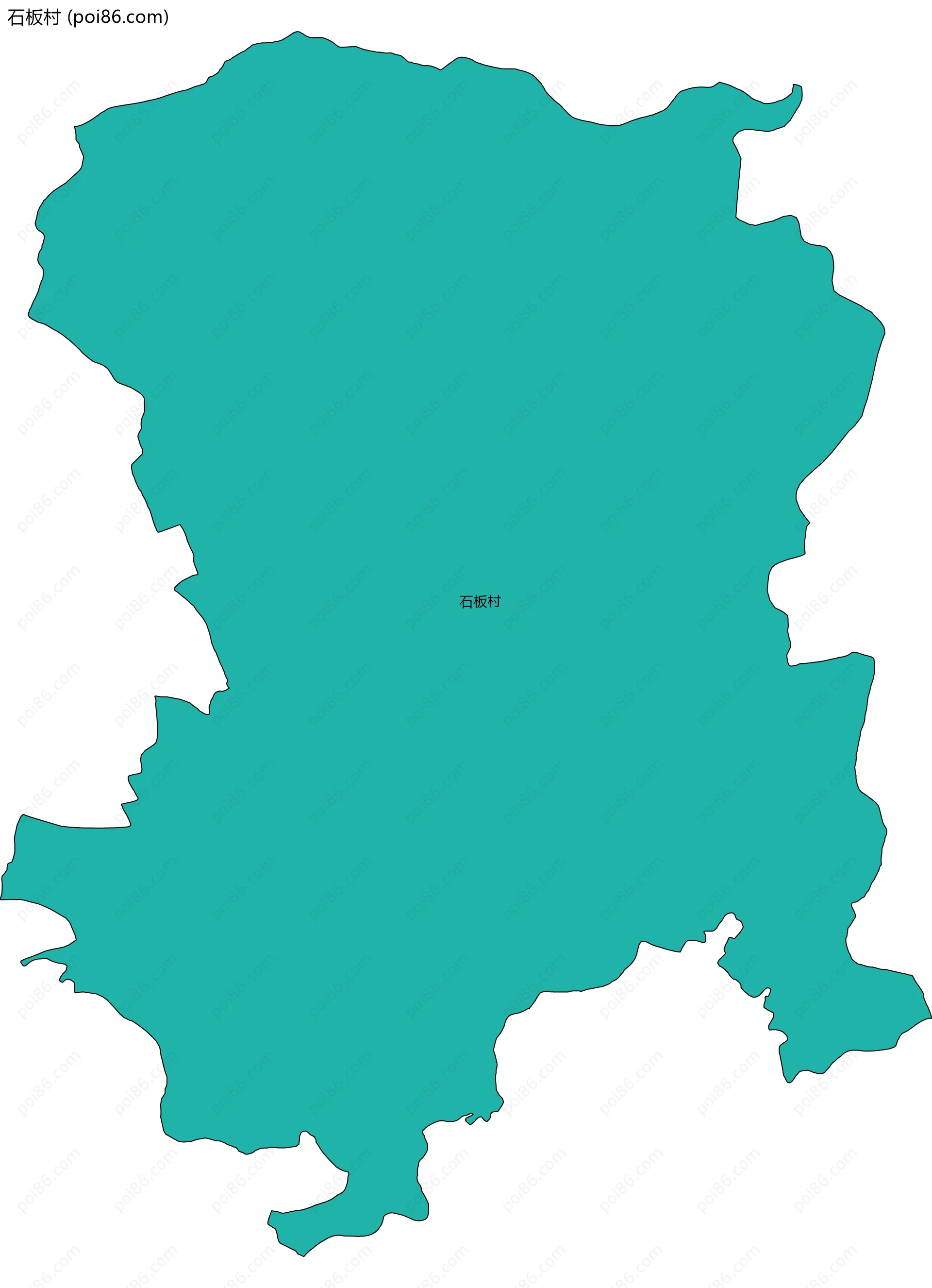 石板村边界地图