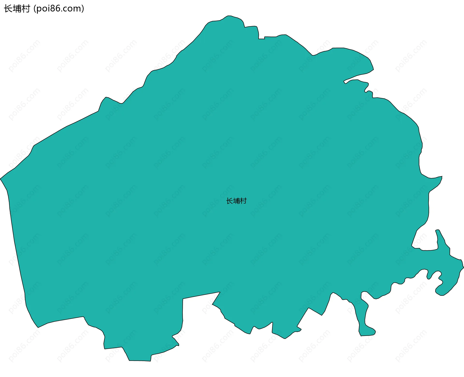 长埔村边界地图