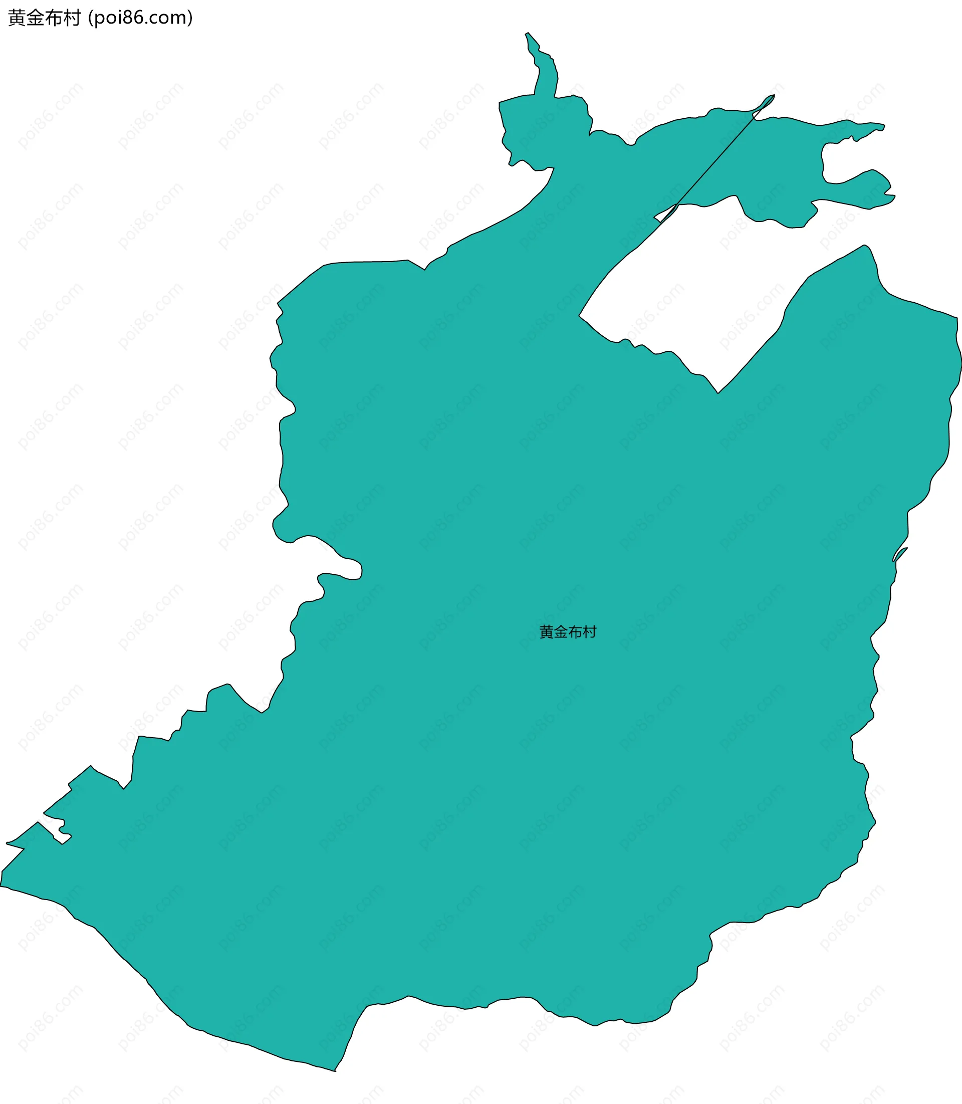 黄金布村边界地图