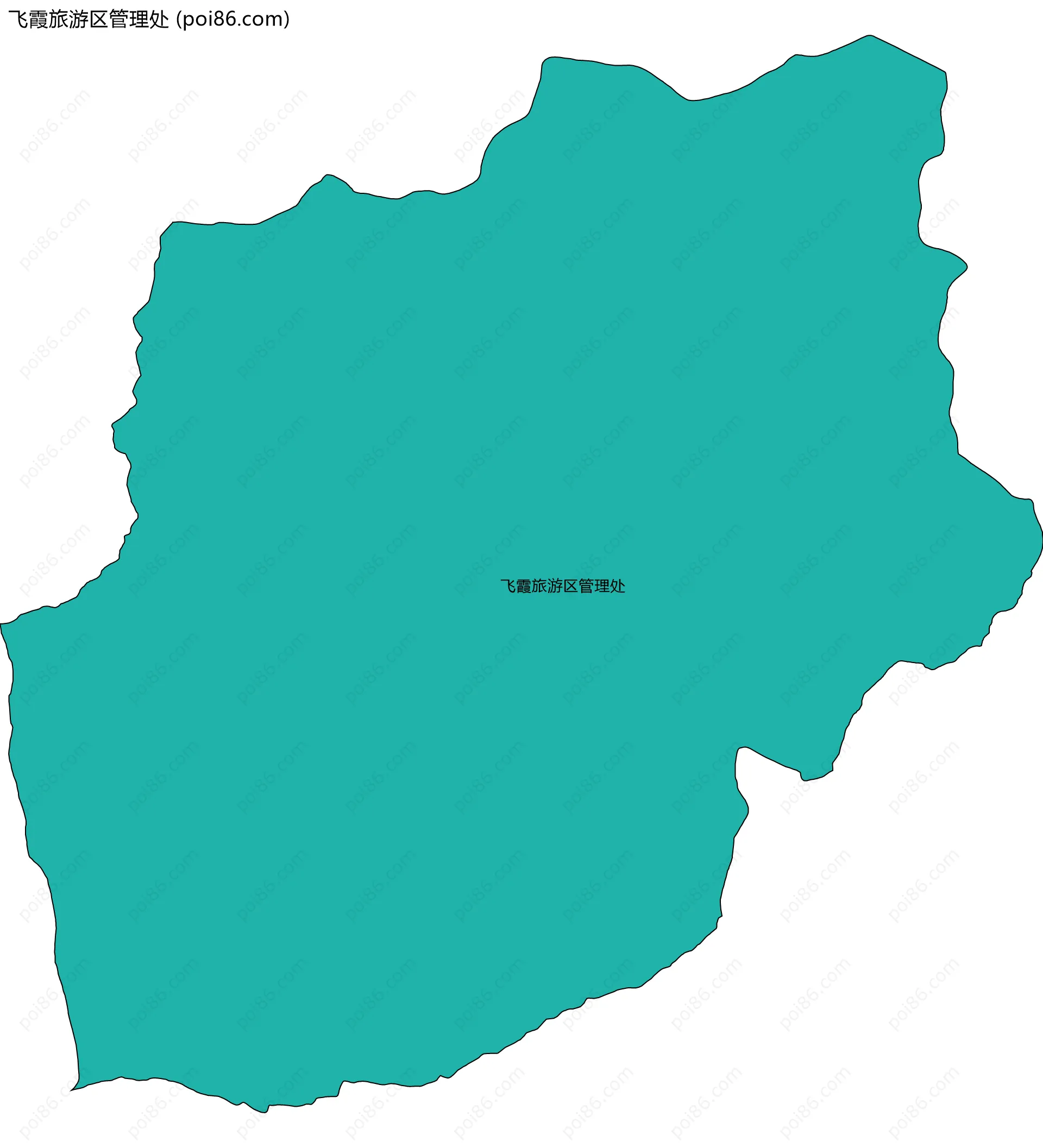 飞霞旅游区管理处边界地图