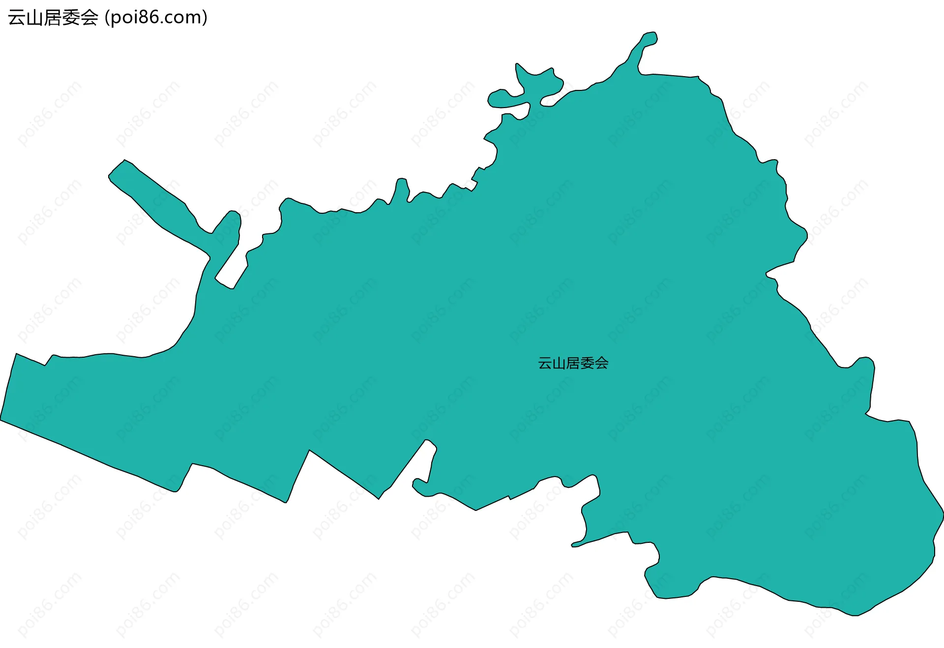 云山居委会边界地图