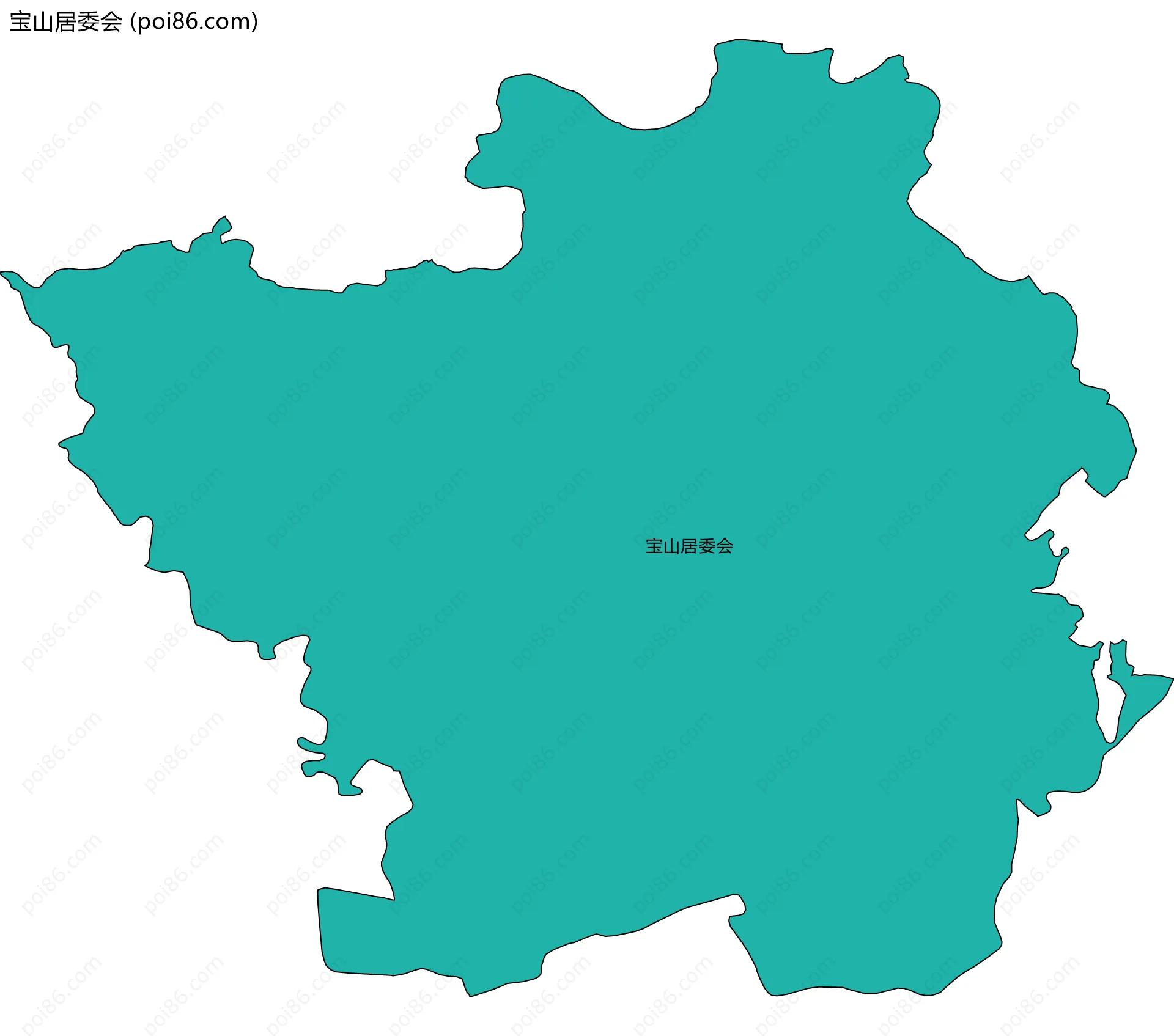 宝山居委会边界地图