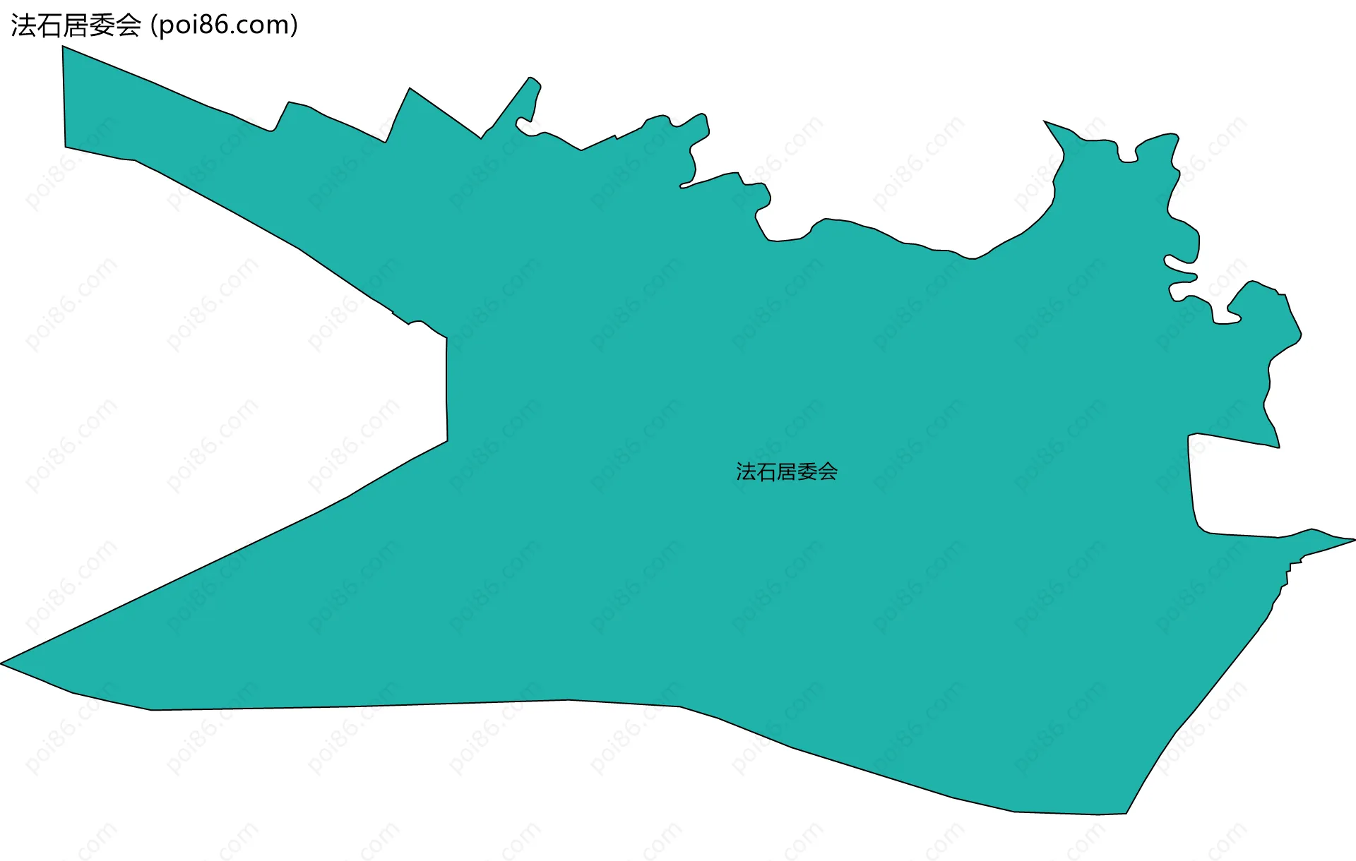 法石居委会边界地图