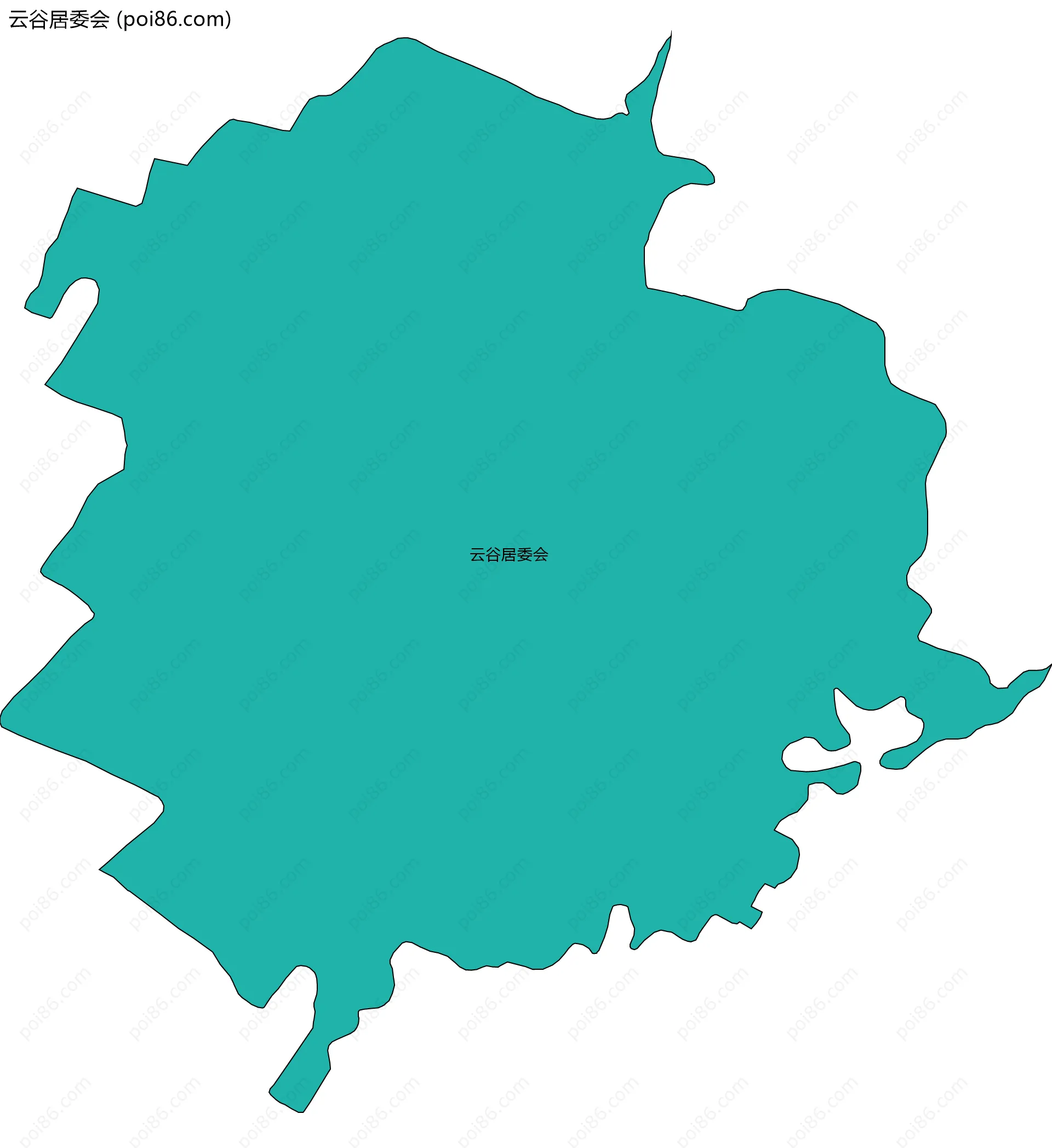 云谷居委会边界地图