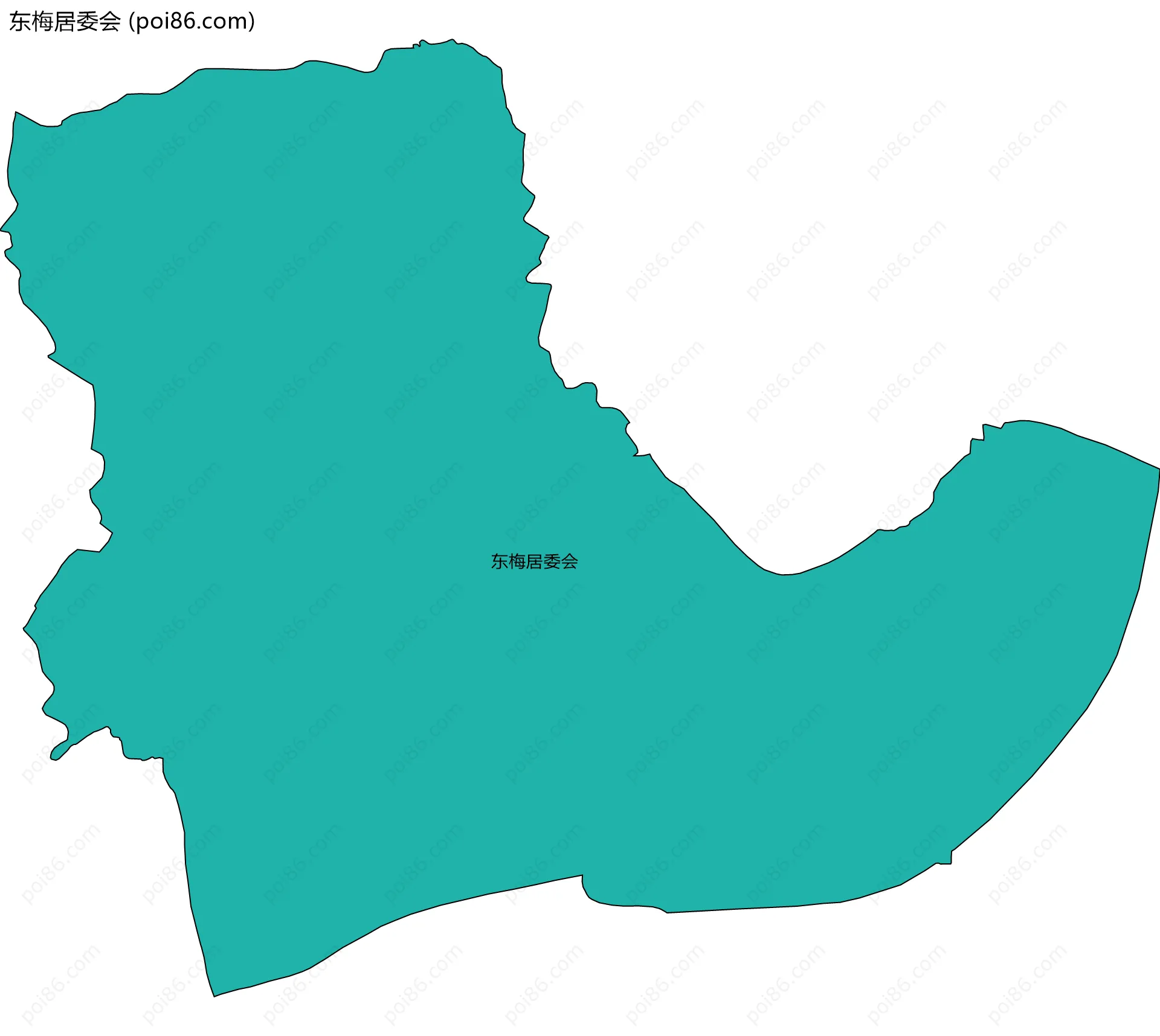 东梅居委会边界地图