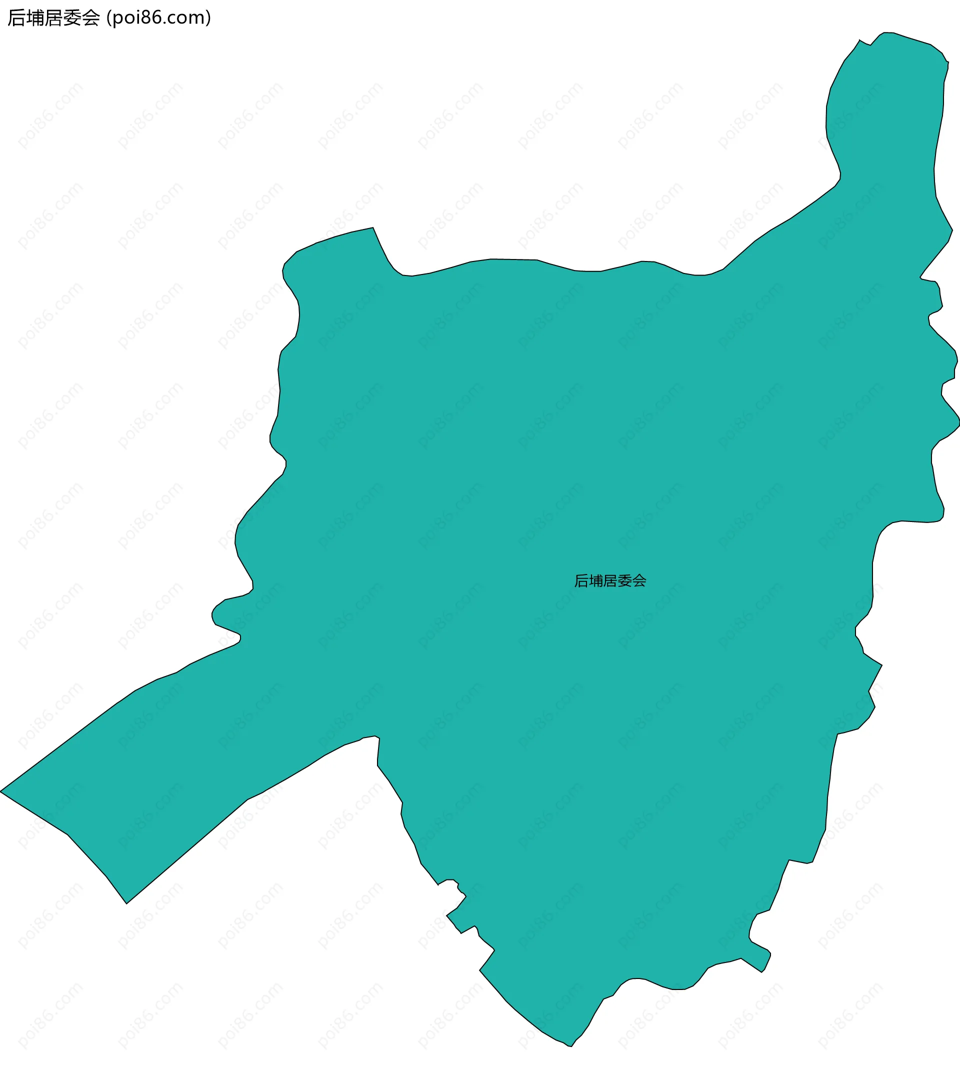 后埔居委会边界地图