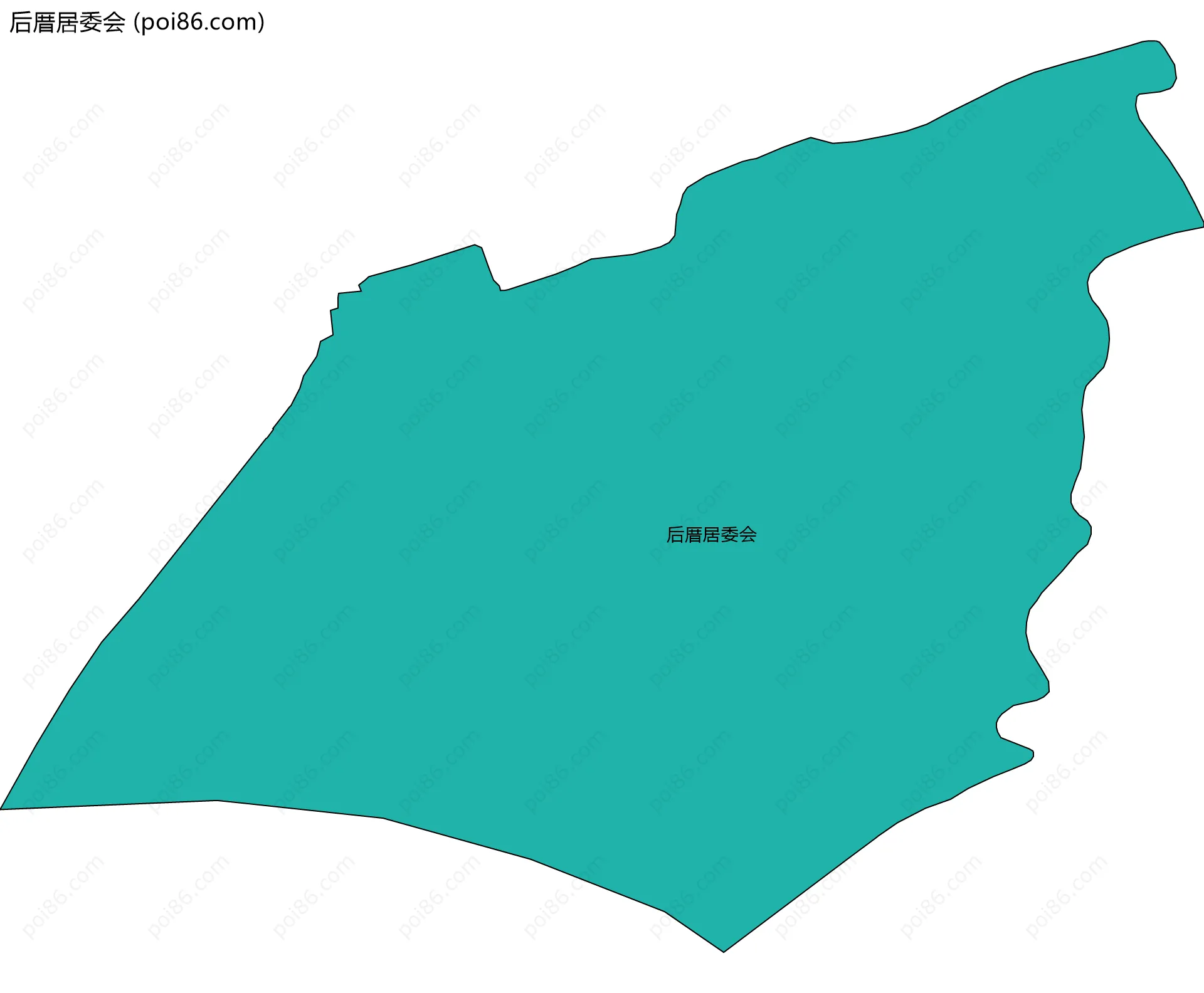 后厝居委会边界地图