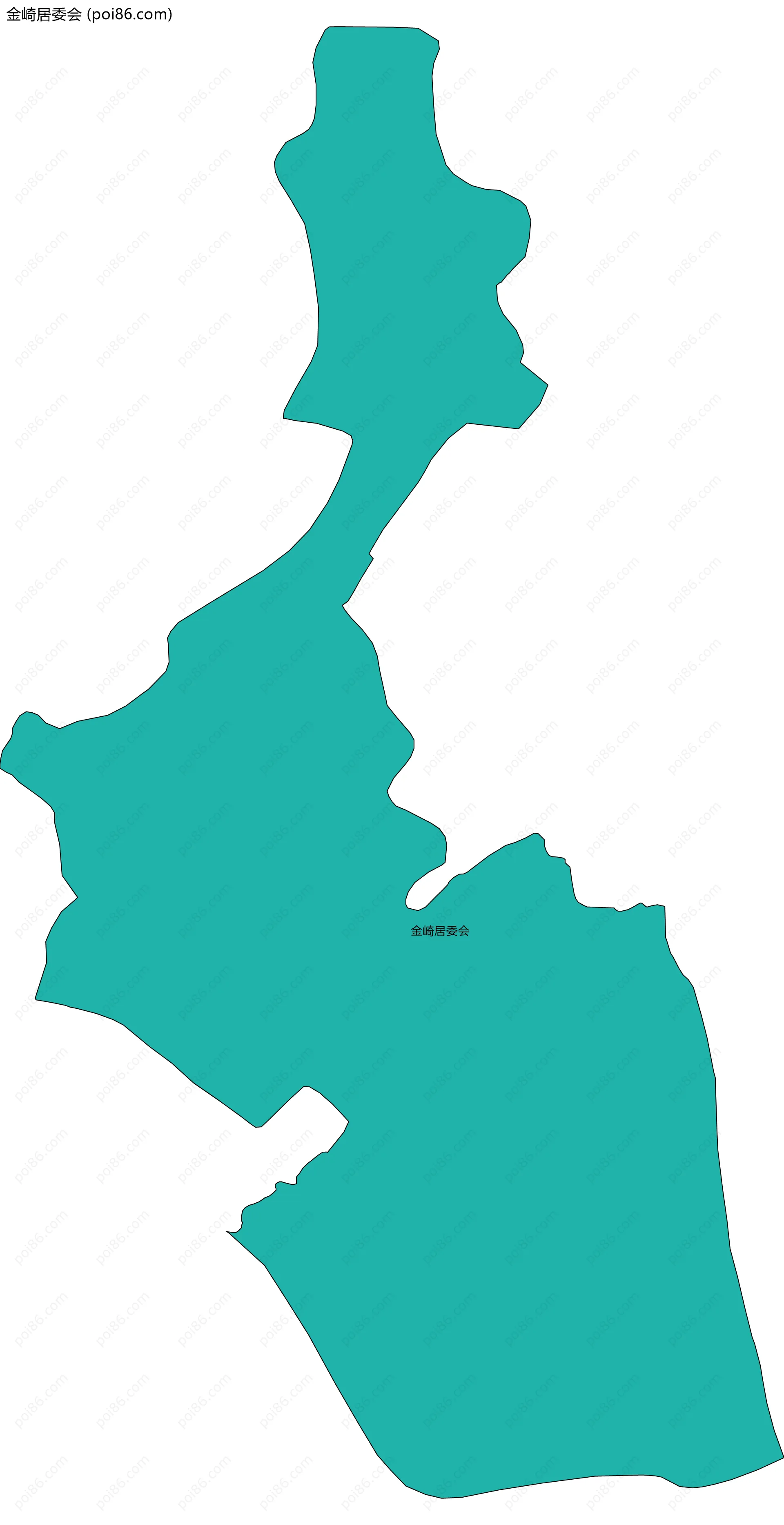 金崎居委会边界地图