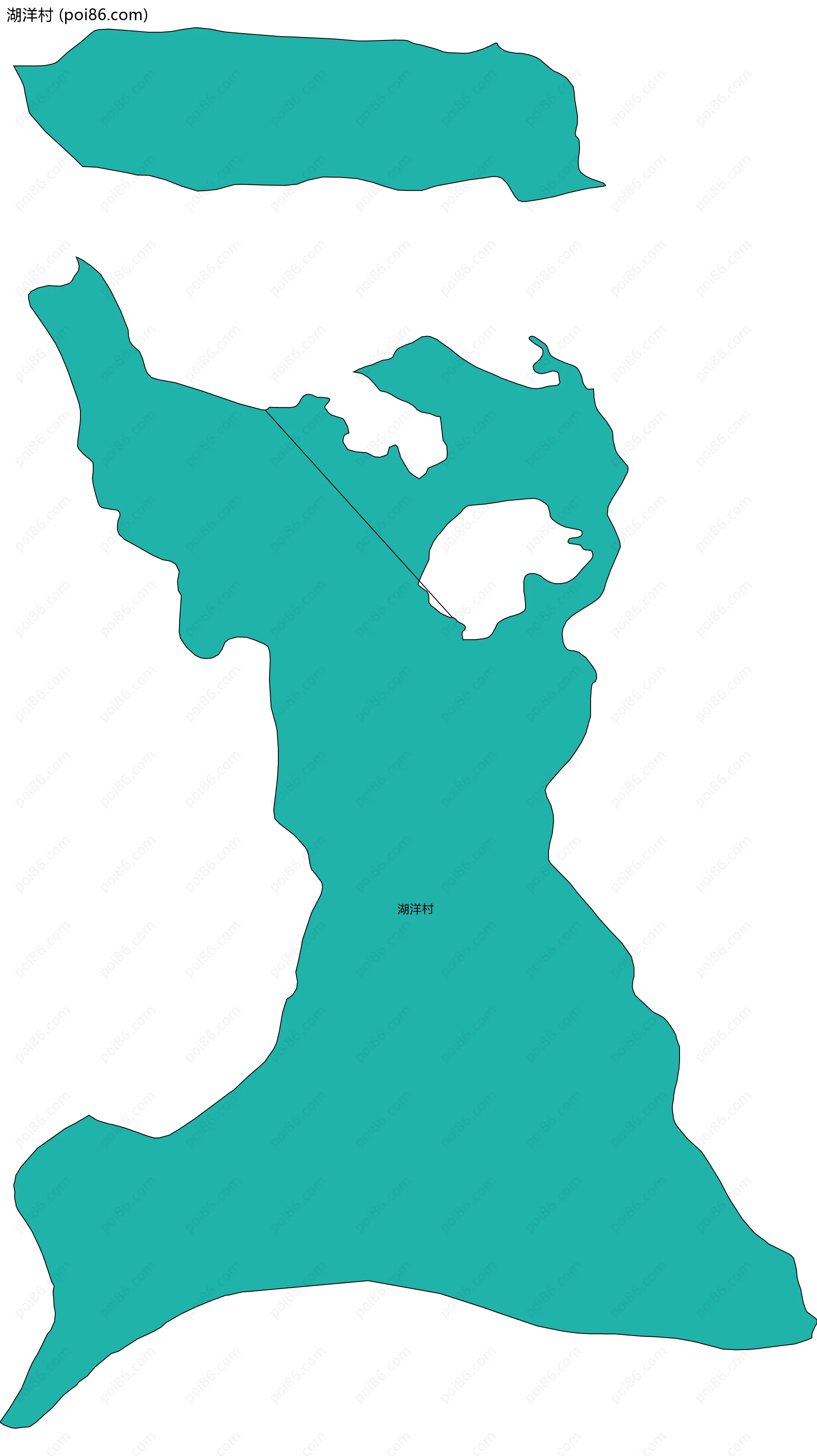 湖洋村边界地图