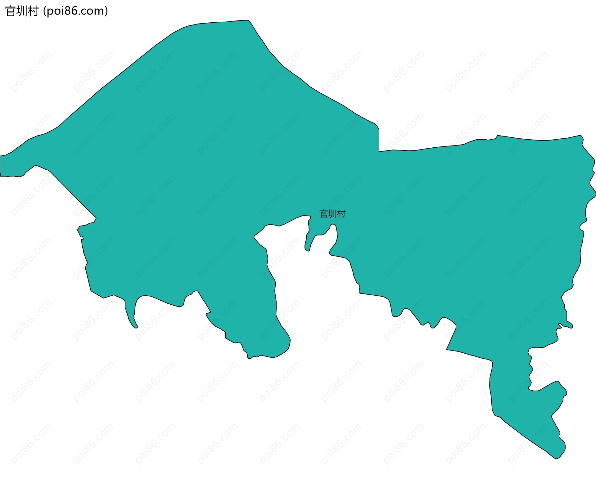 官圳村边界地图