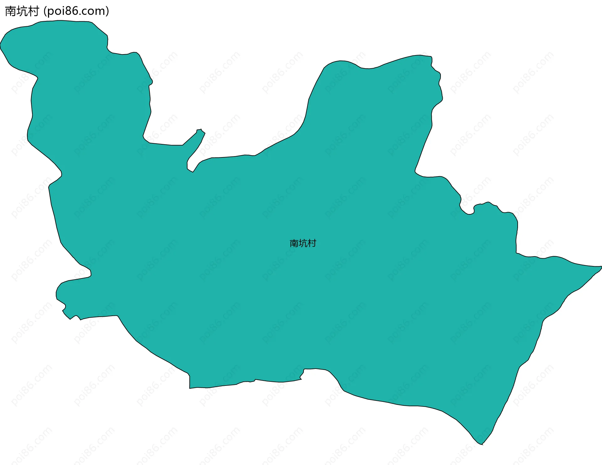 南坑村边界地图