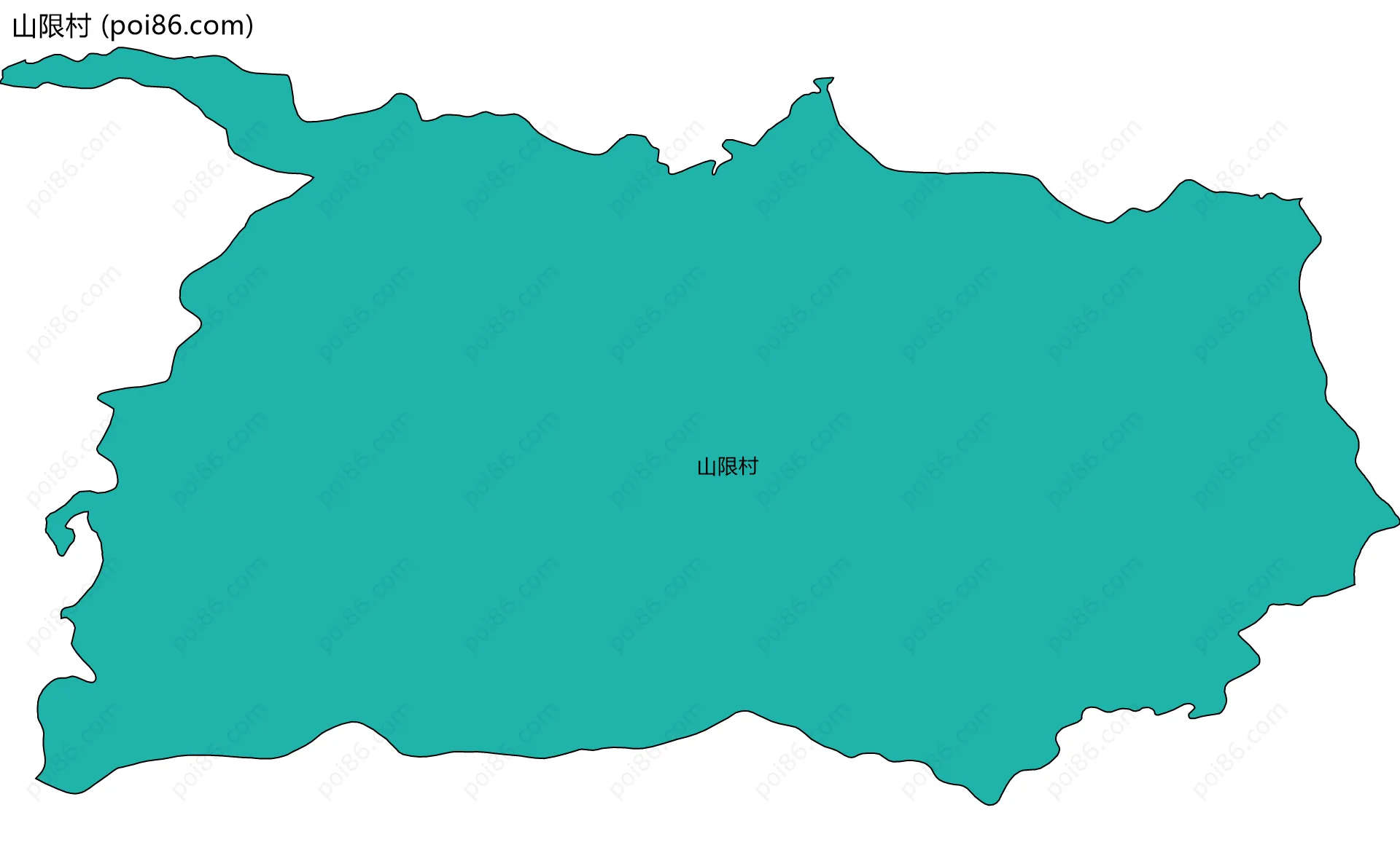 山限村边界地图