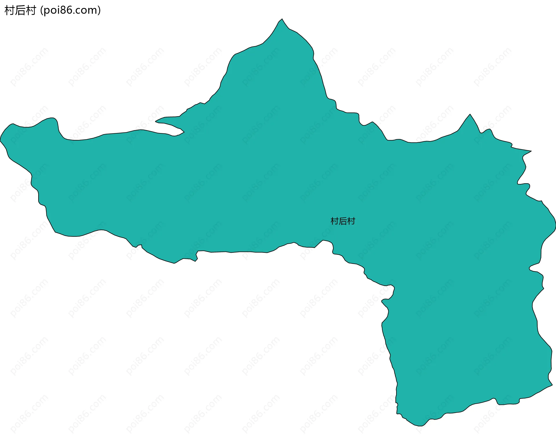 村后村边界地图