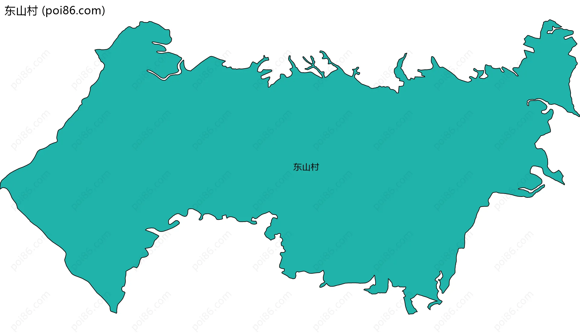 东山村边界地图