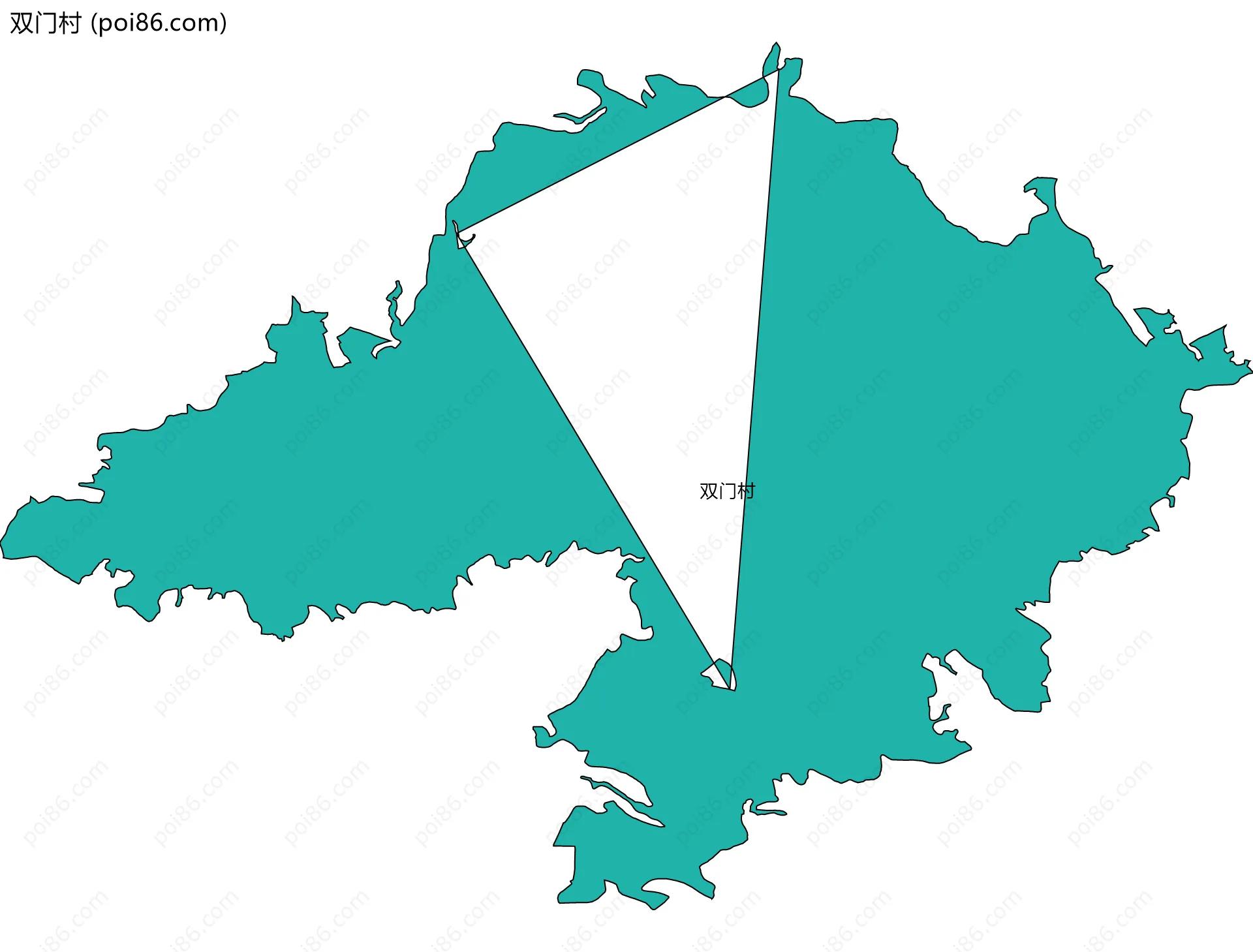 双门村边界地图