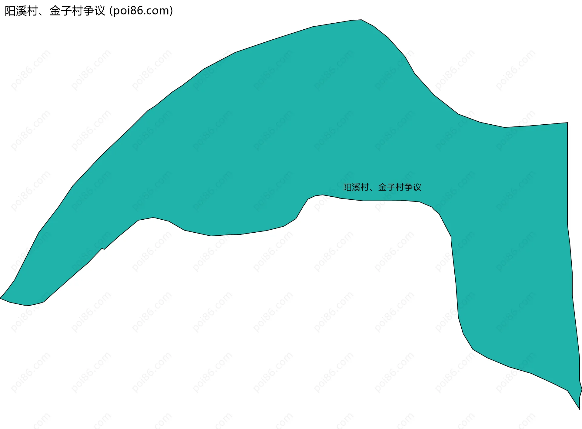 阳溪村、金子村争议边界地图