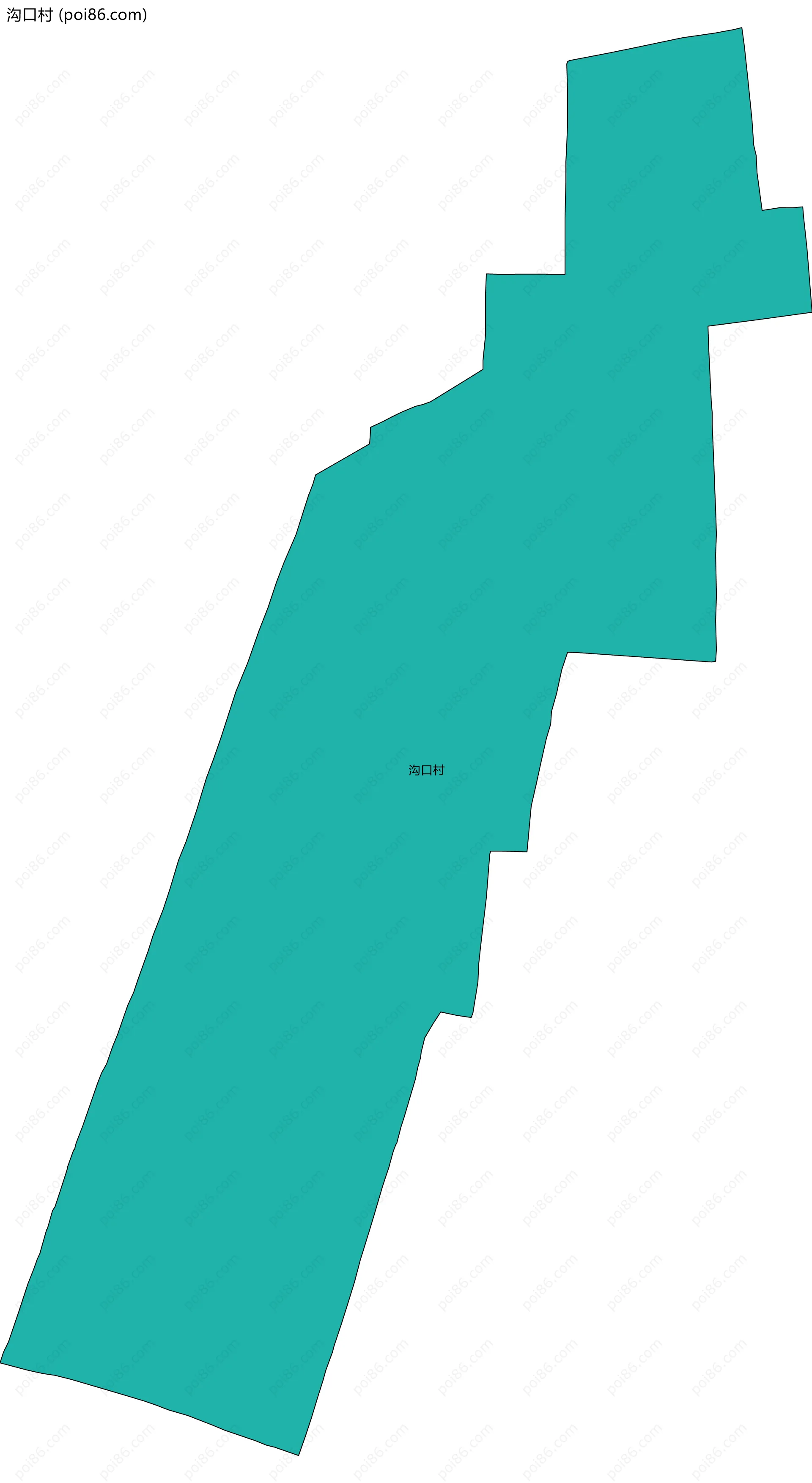 沟口村边界地图