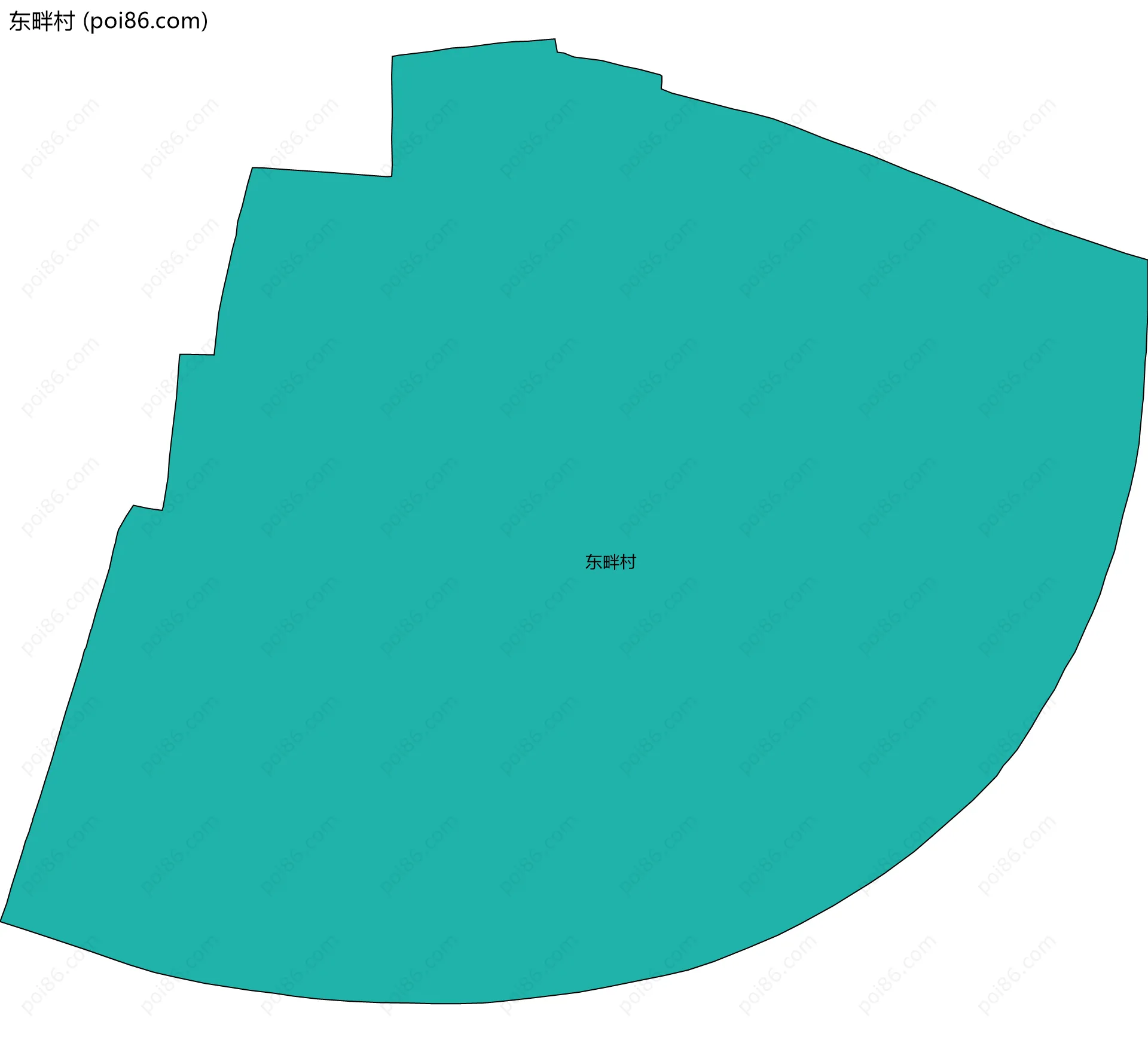 东畔村边界地图