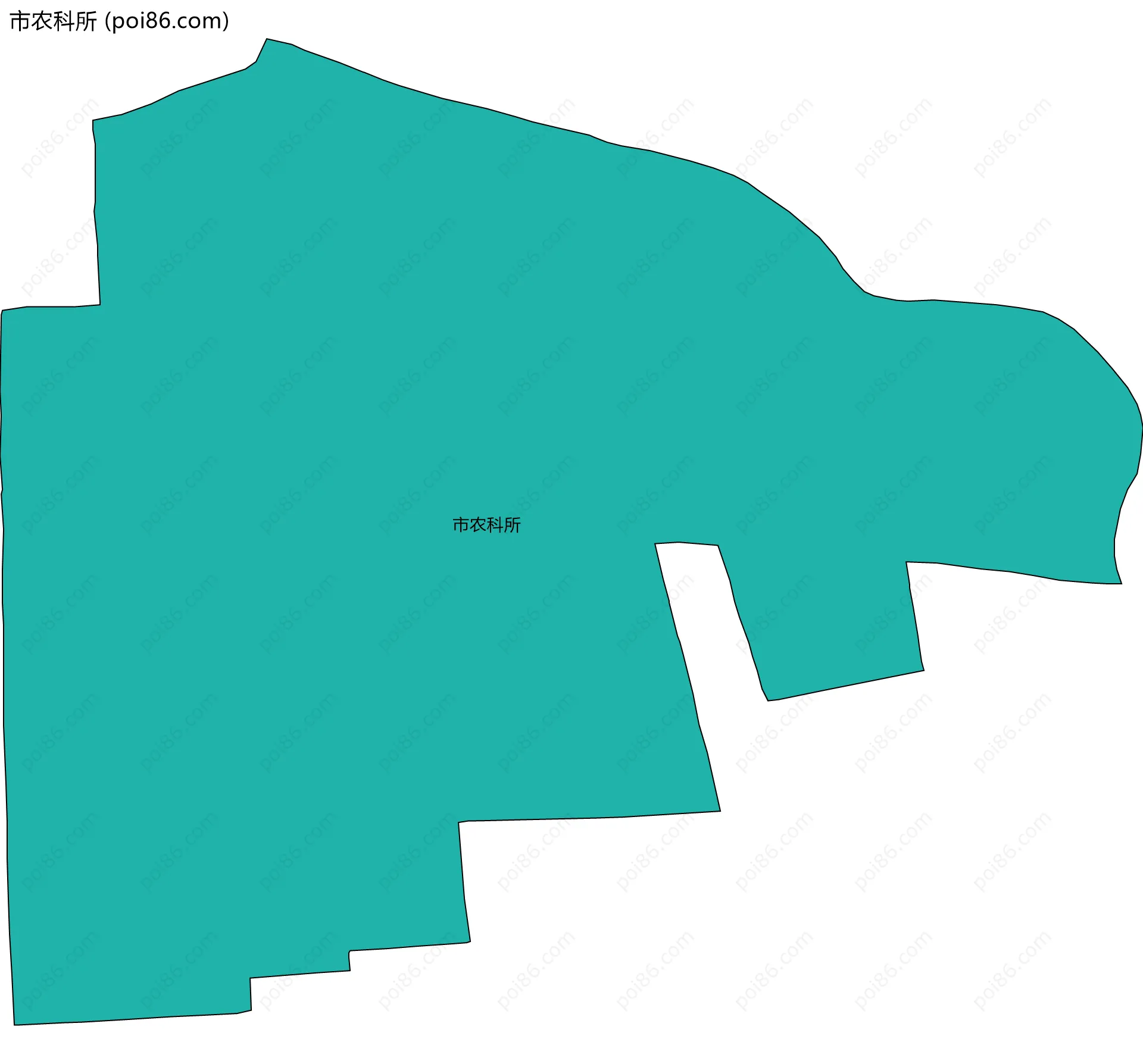 市农科所边界地图