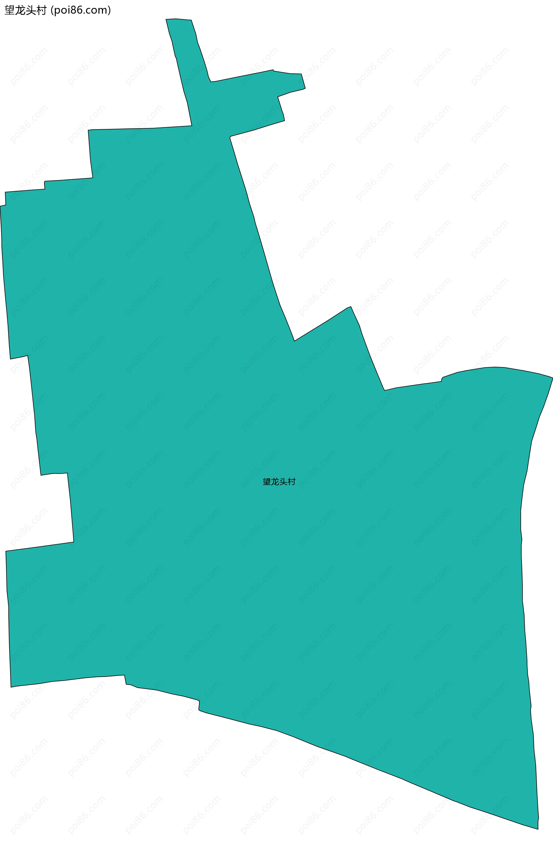 望龙头村边界地图
