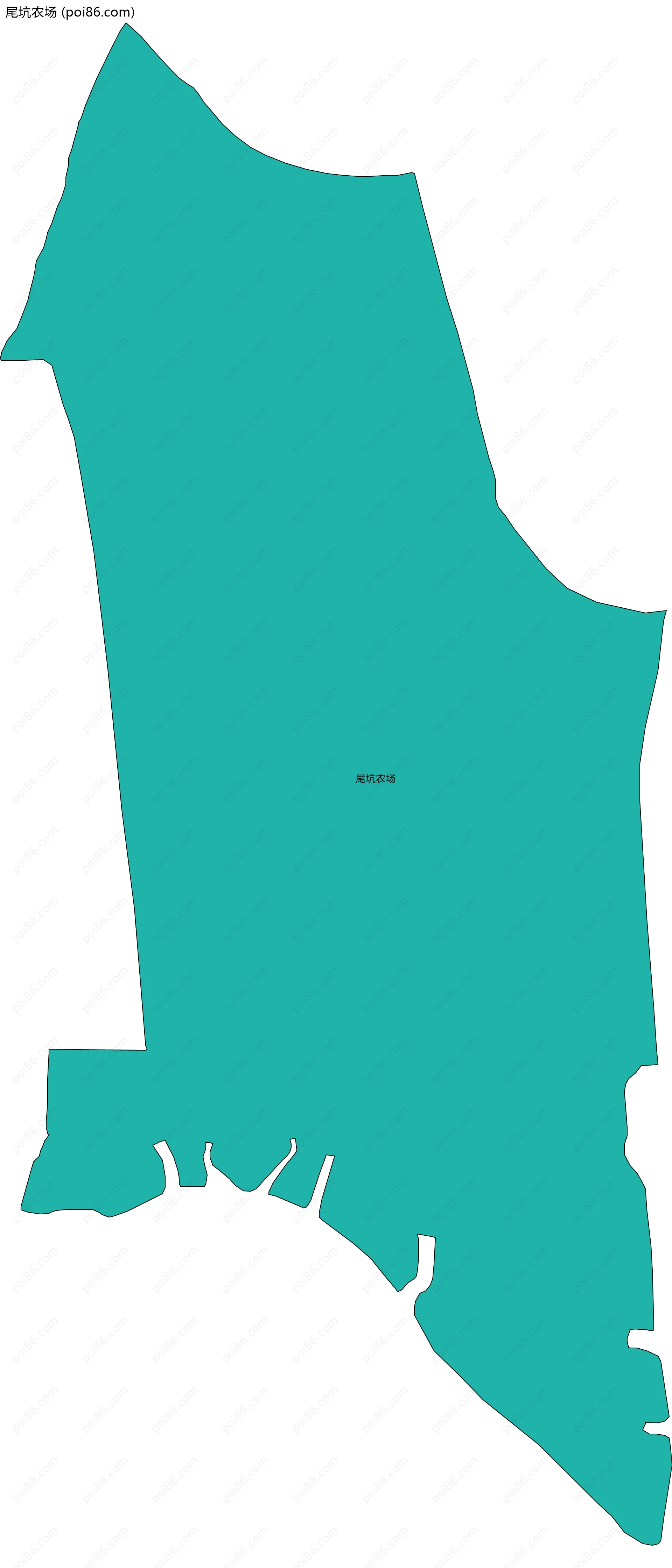 尾坑农场边界地图